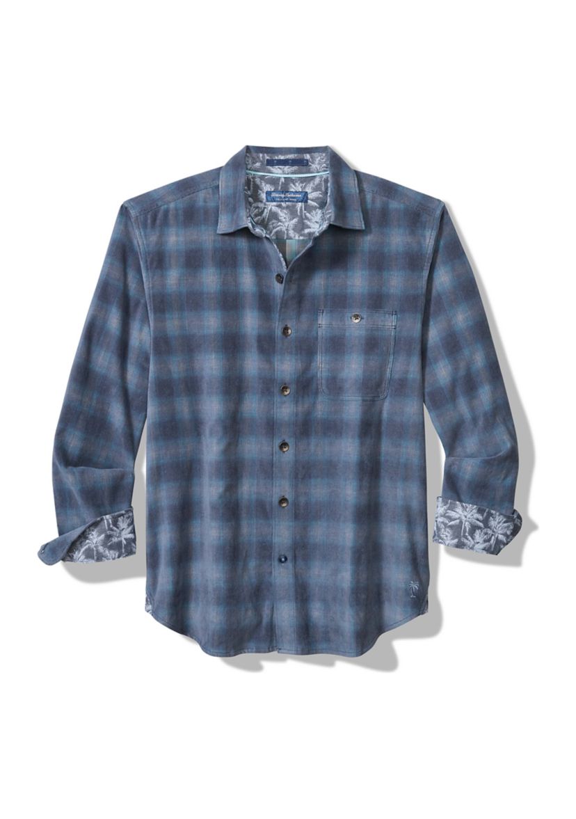 Mens Long Sleeve Coastline Corduroy Check Shirt