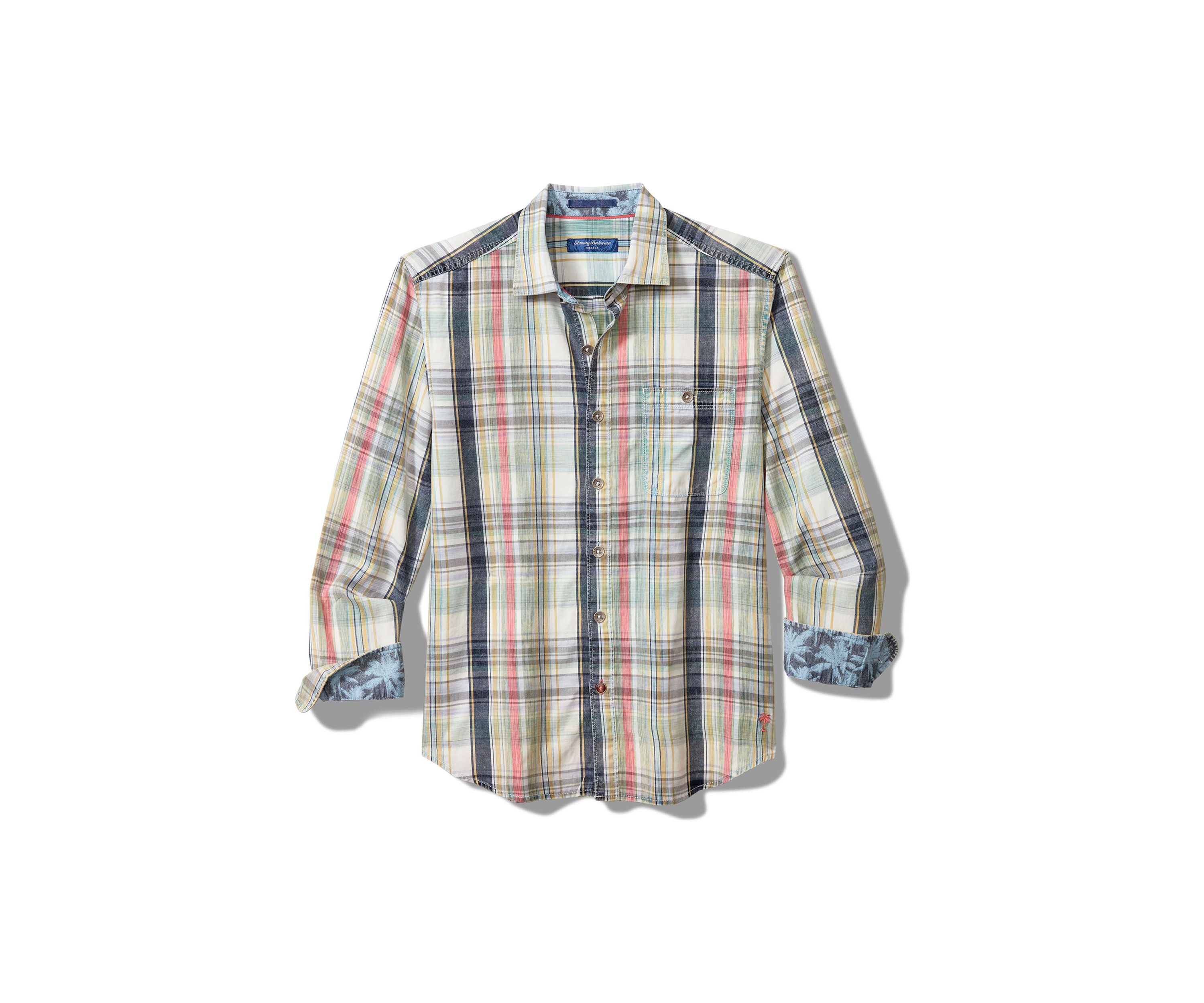 Long Sleeve Plaid Button Up Shirt 