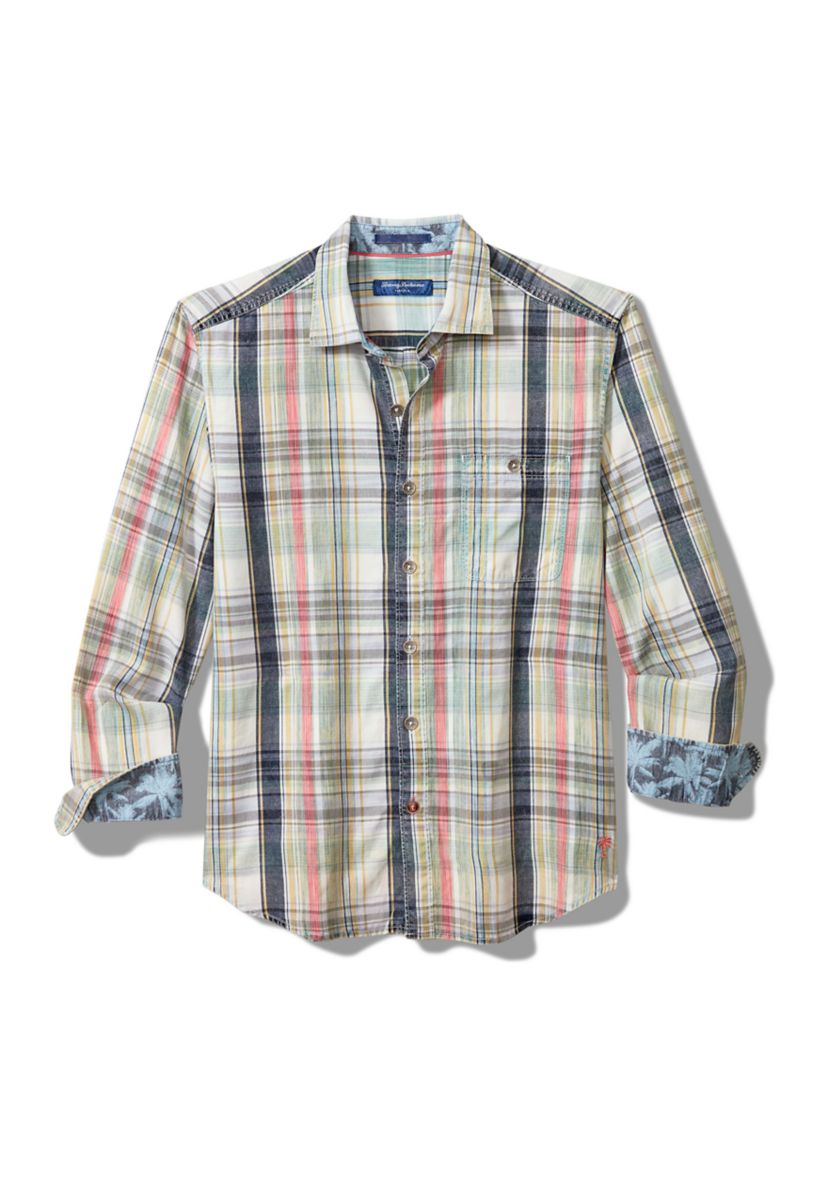 Long Sleeve Plaid Button Up Shirt 