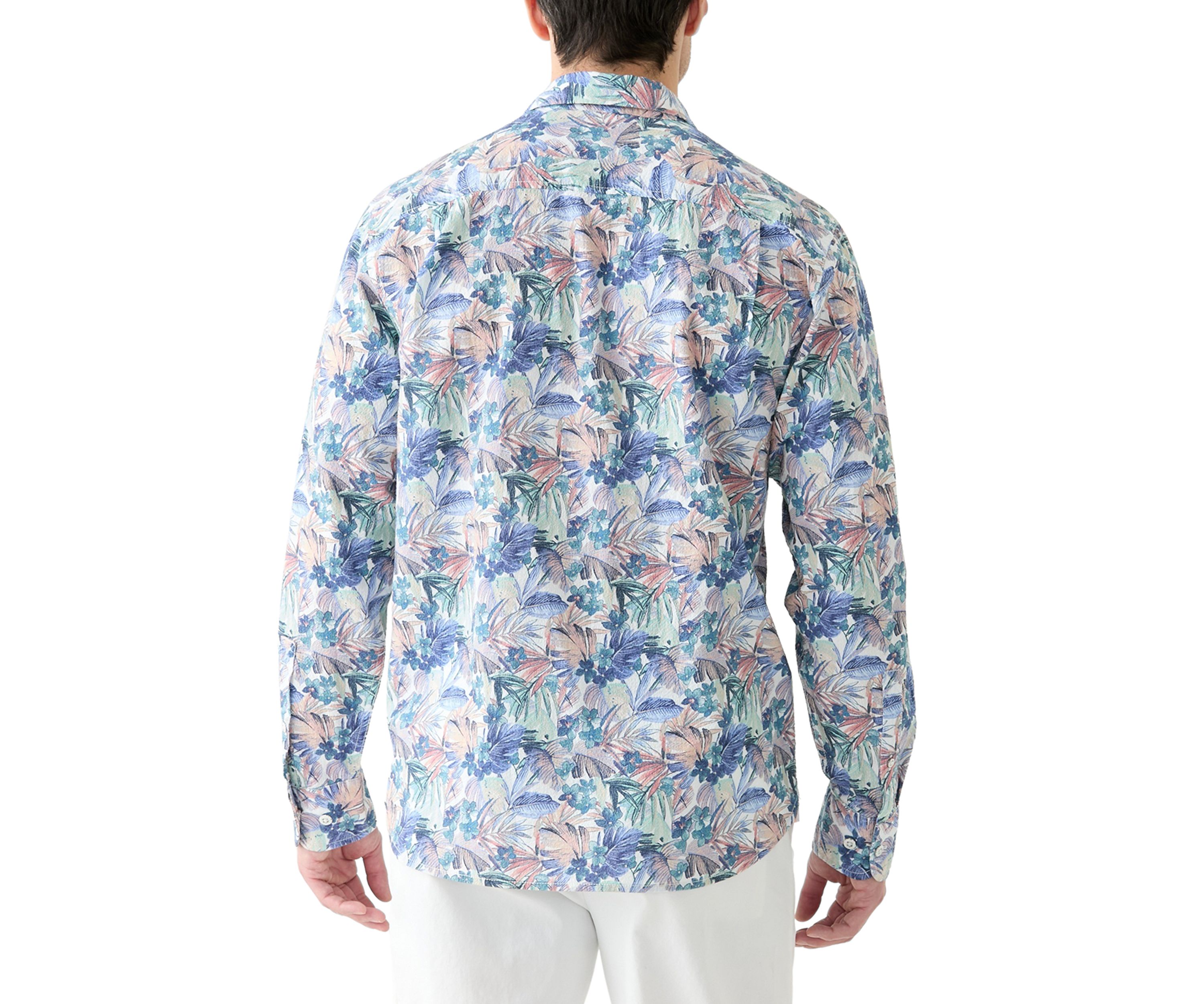 Amalfi Gardens Printed Button Up Shirt 