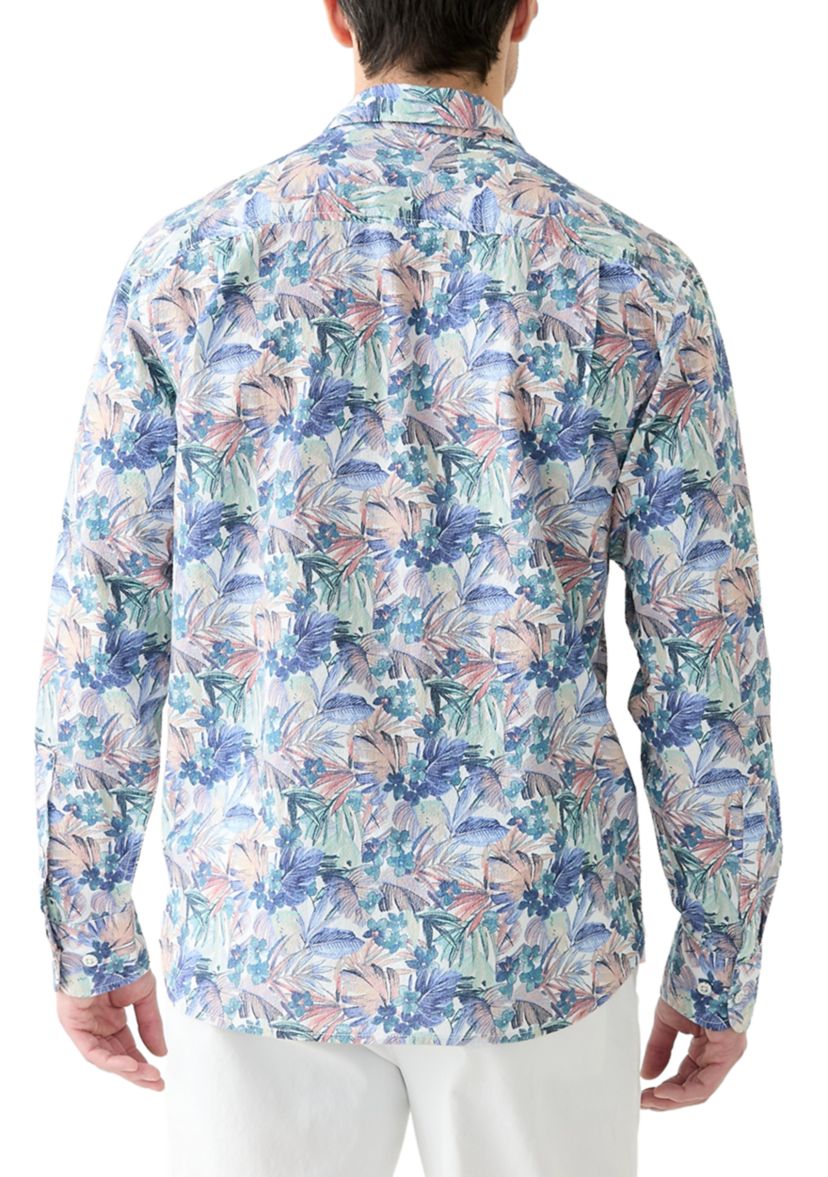 Amalfi Gardens Printed Button Up Shirt 