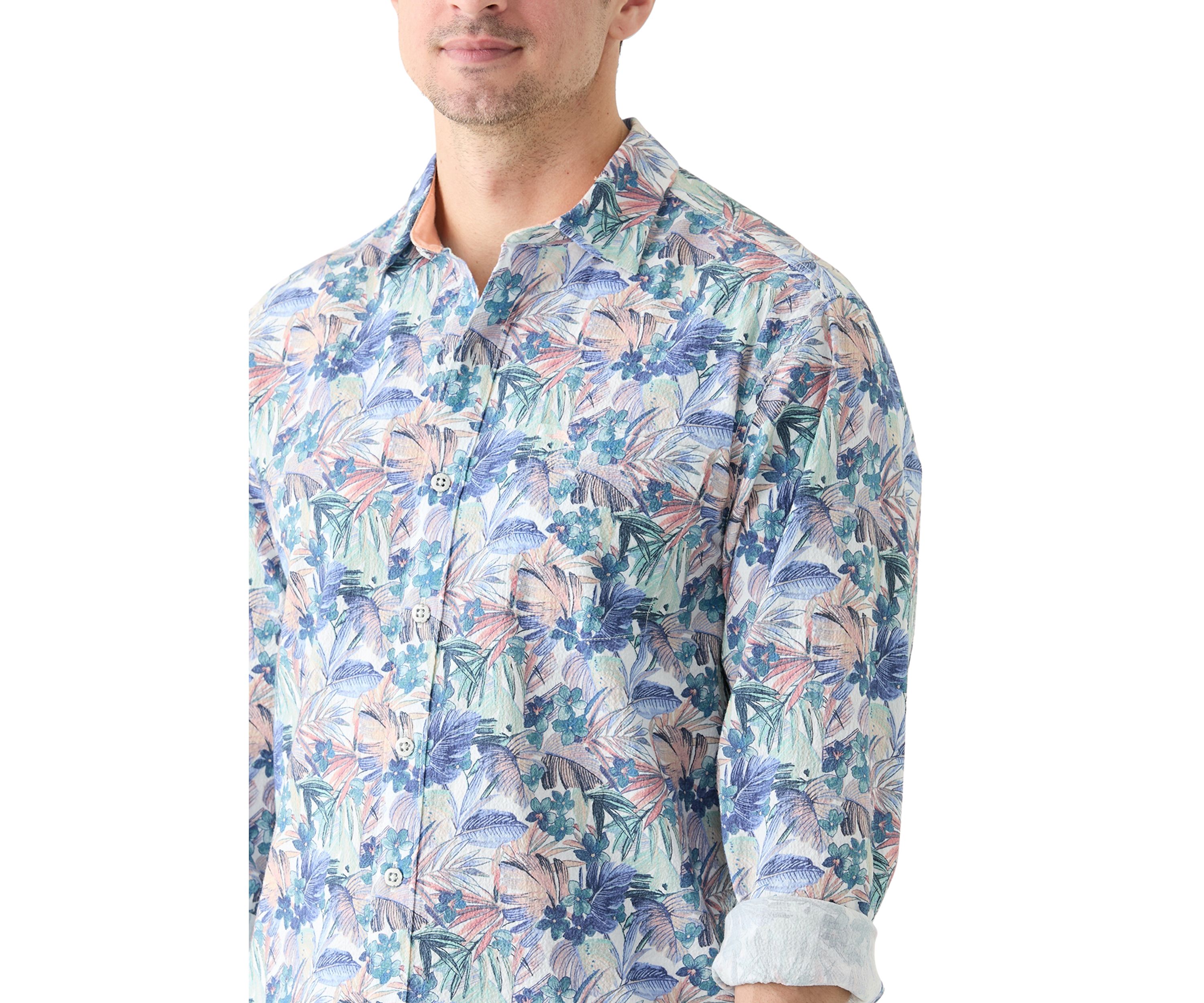 Amalfi Gardens Printed Button Up Shirt 