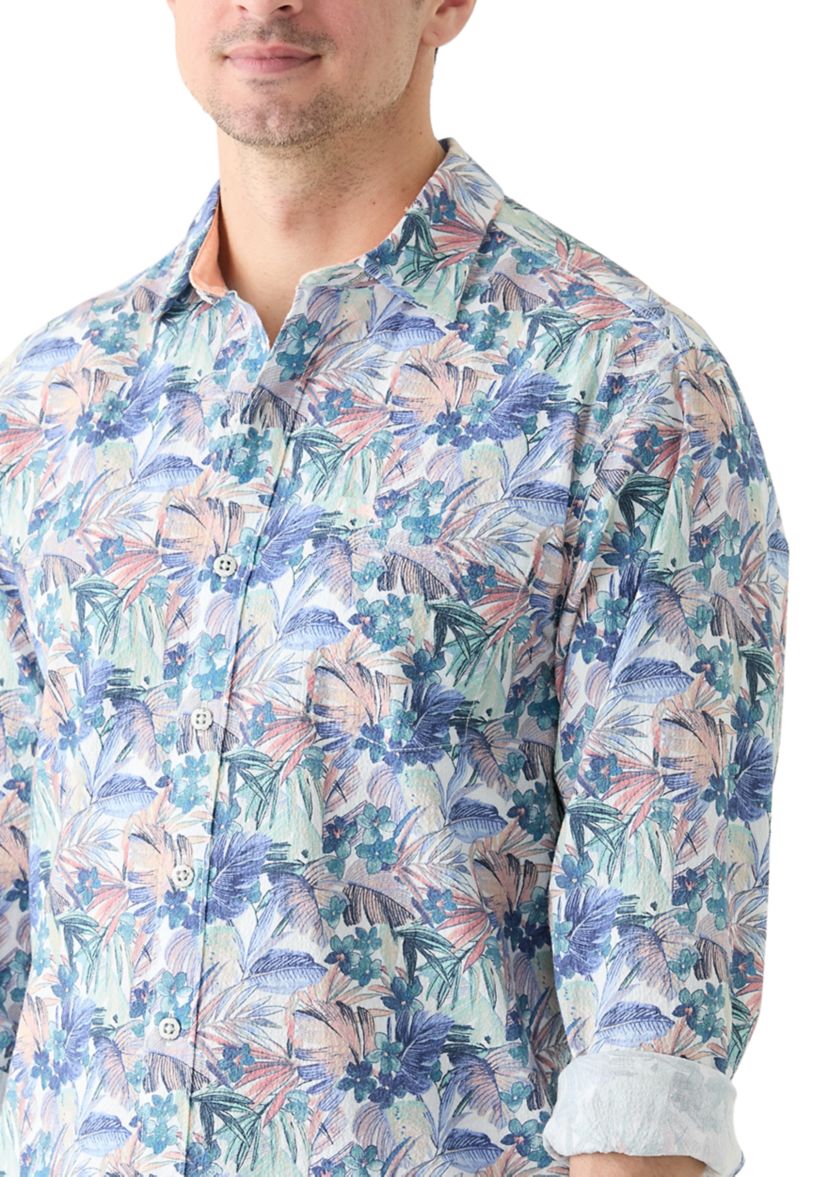 Amalfi Gardens Printed Button Up Shirt 