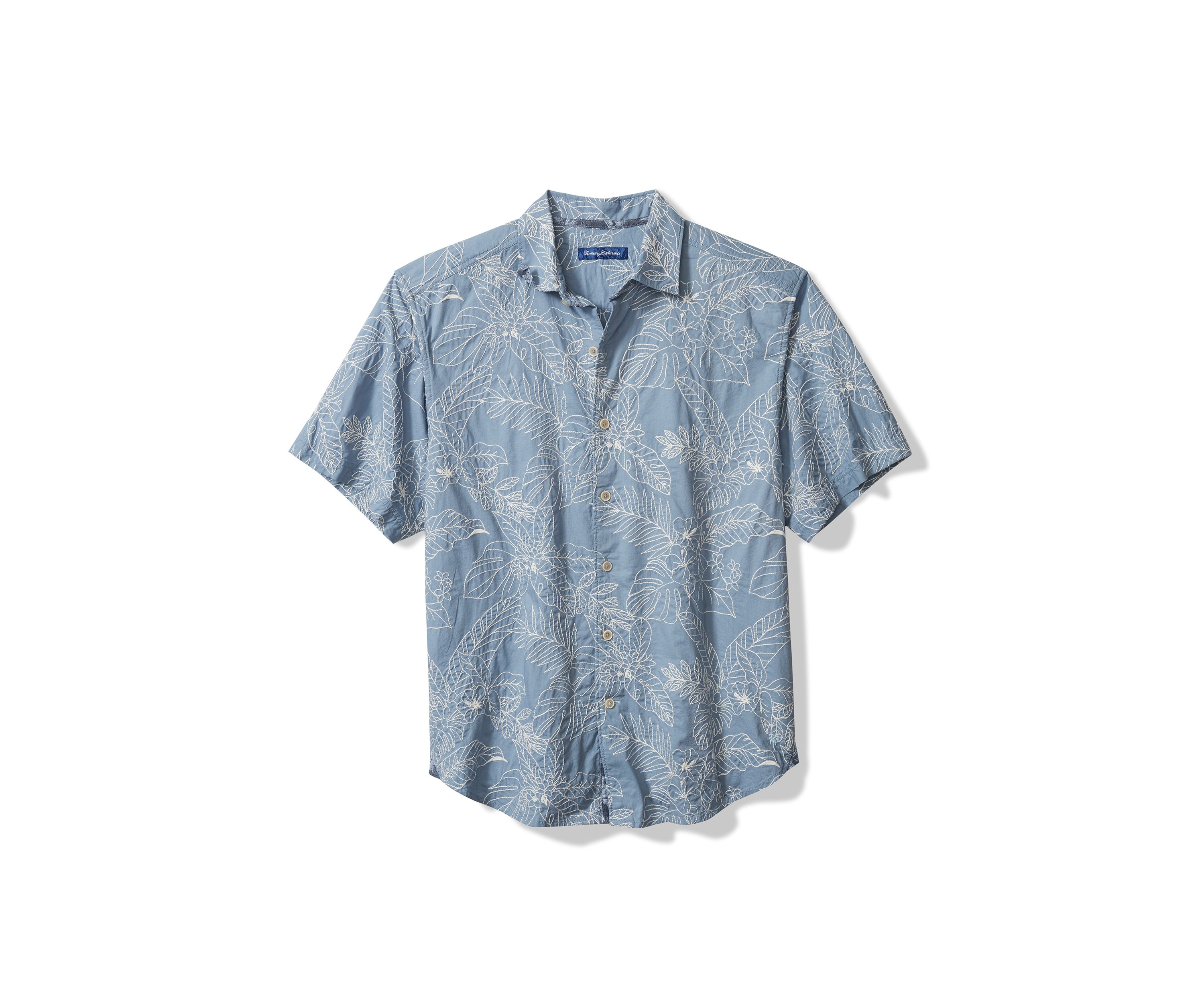 Short Sleeve Blanca Vines Button Up Shirt