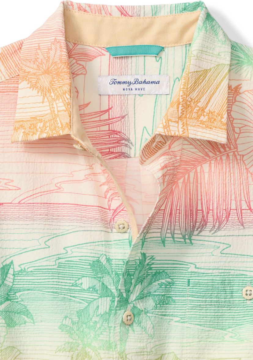 Mens Nova Wave Corsica Coast Printed Shirt