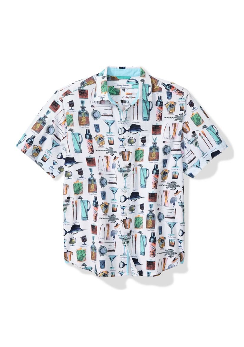 Well Stocked Printed Button Up Shirt 