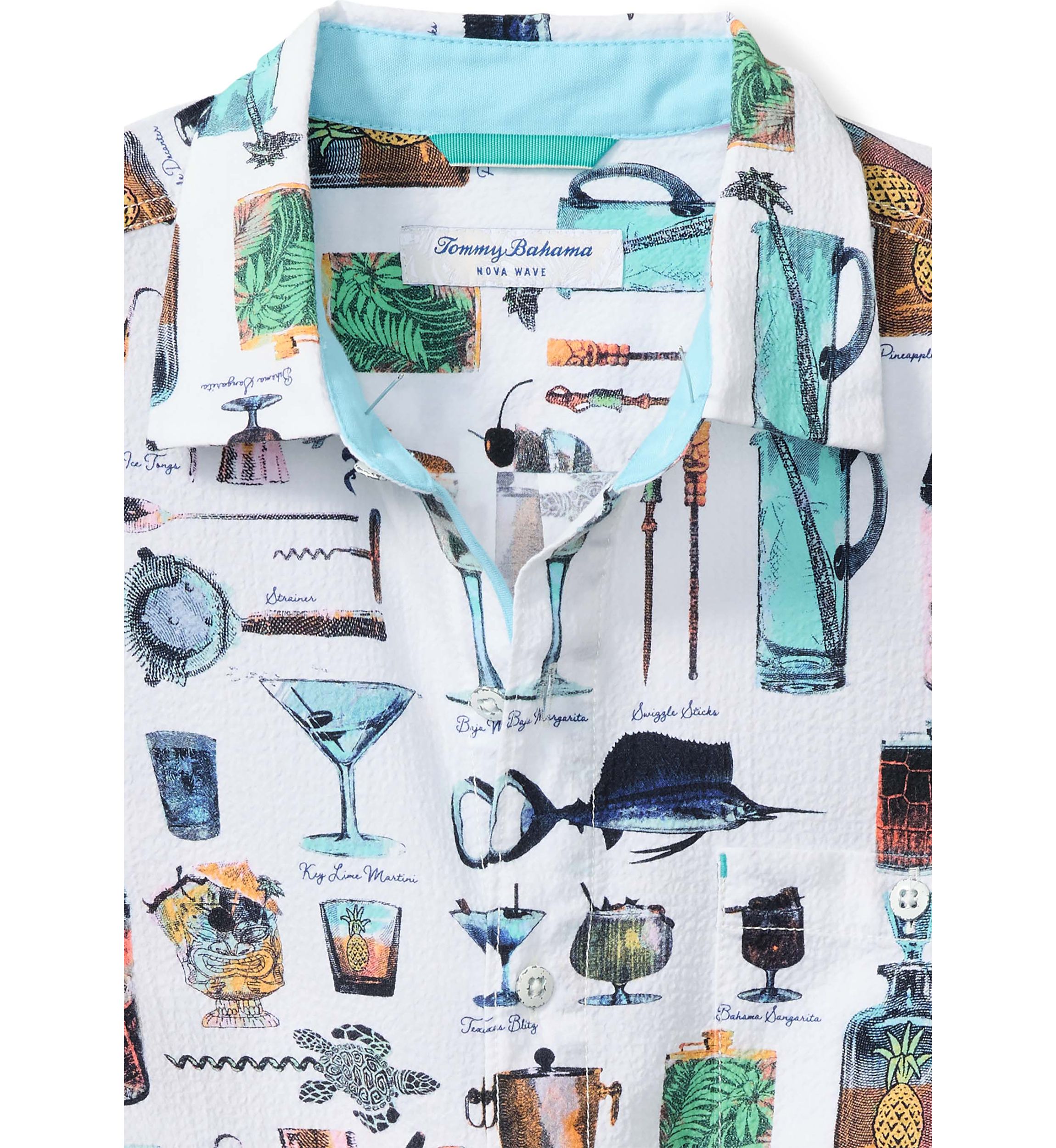 Well Stocked Printed Button Up Shirt 