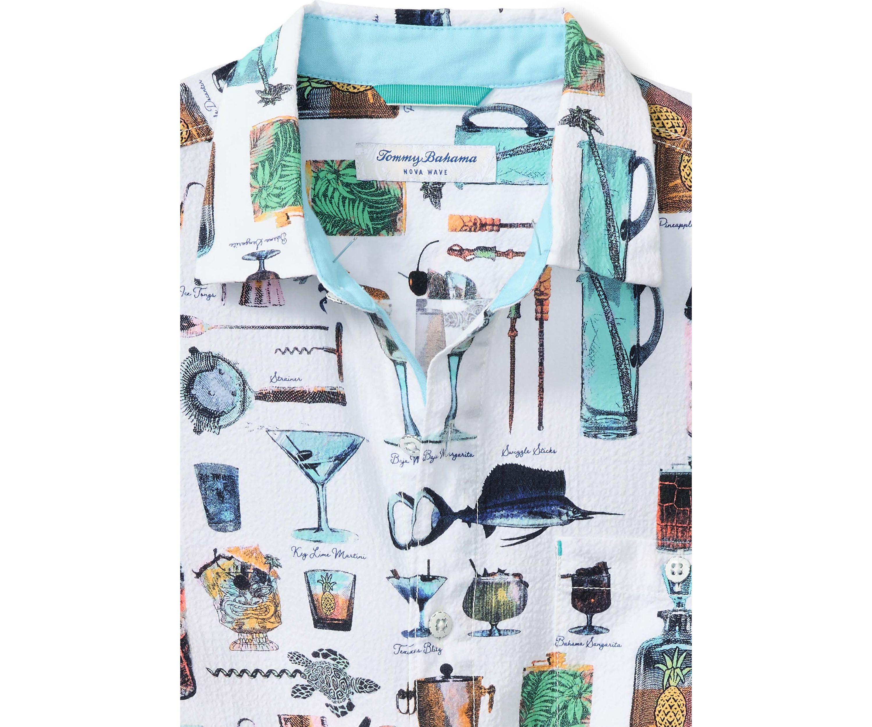 Well Stocked Printed Button Up Shirt 