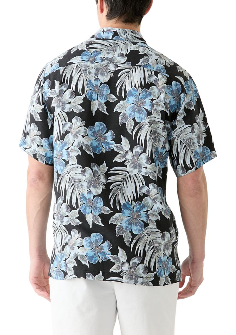 Short Sleeve Blooms Button Up Shirt 