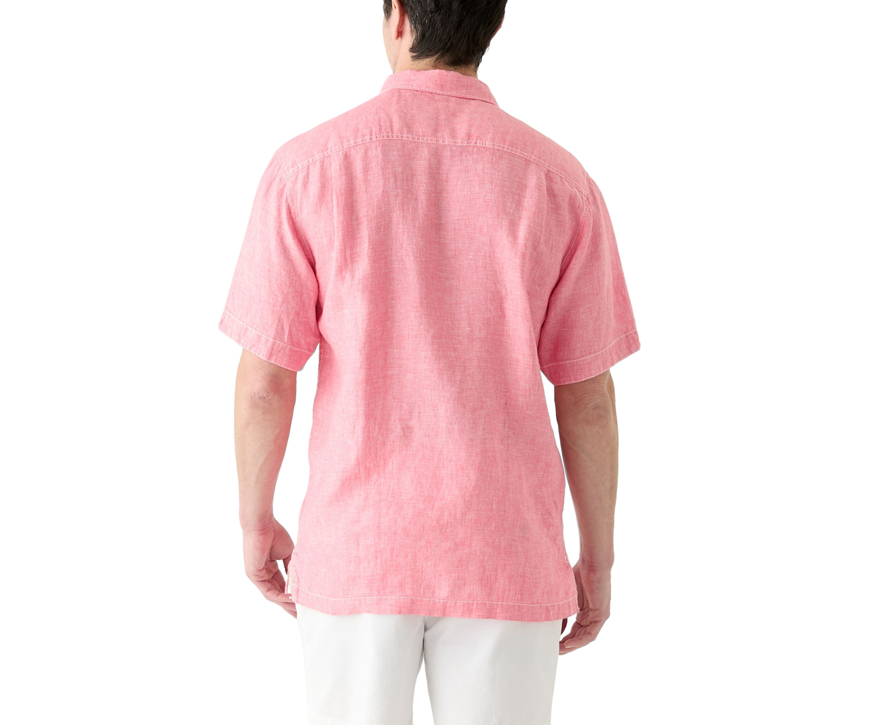 Short Sleeve Paradise Button Up Shirt 