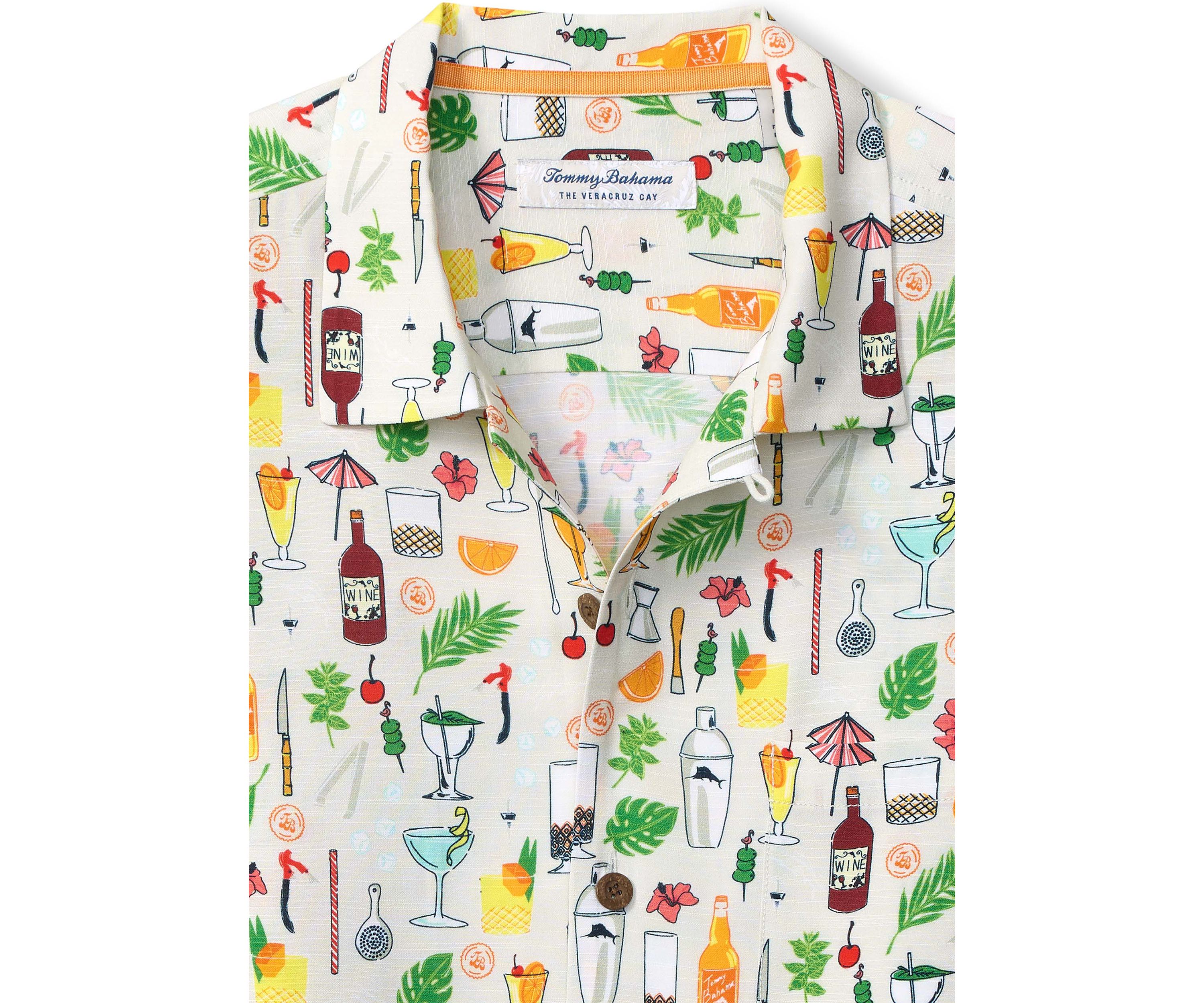 Mens Veracruz Cay Lemon Printed Shirt