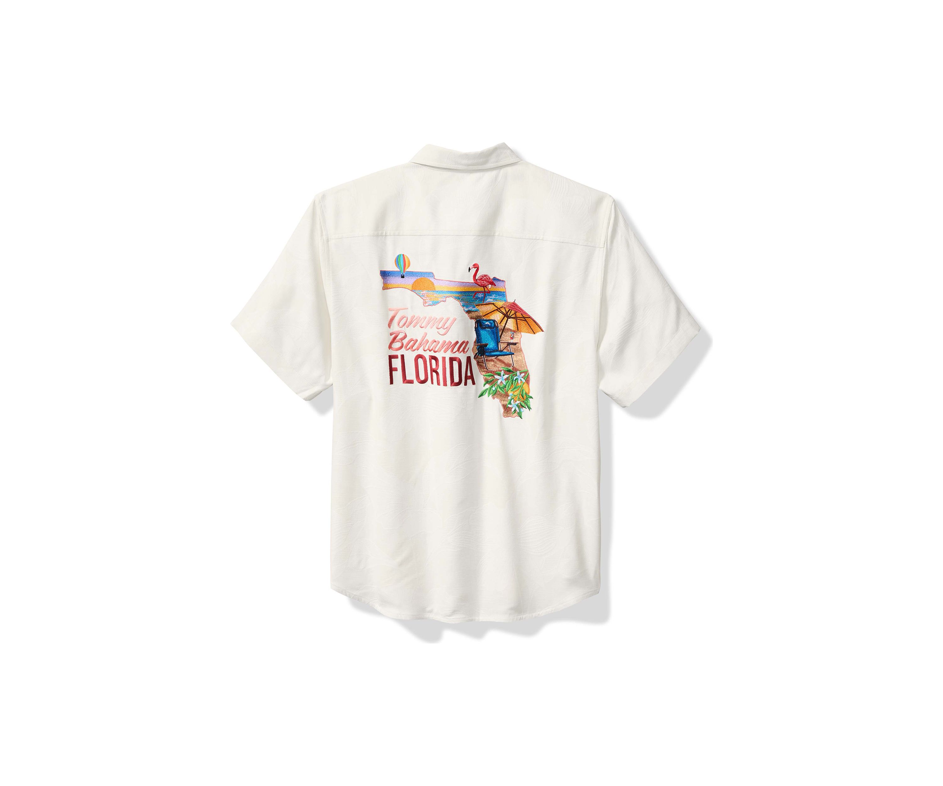 Florida Paradise Graphic Button Down Shirt