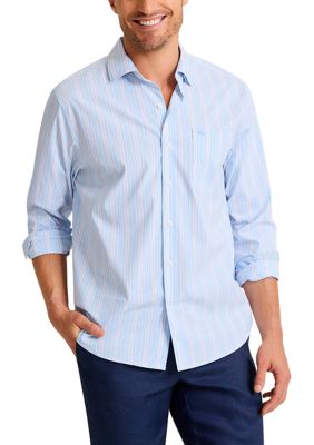 Tommy Bahama Men's Sarasota Stretch Centera Stripe IslandZone® Shirt