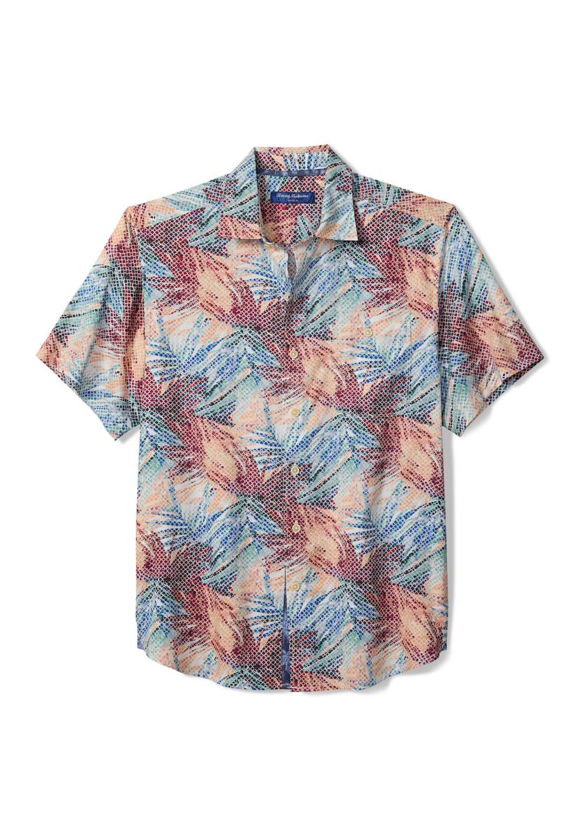 Short Sleeve Floral Button Up Shirt 