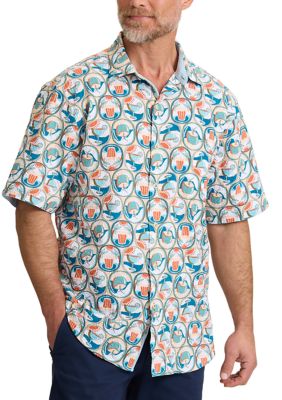 Tommy Bahama Men's Nova Wave Drink Special Cotton-Blend Shirt