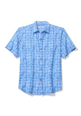 Tommy Bahama Men's Coastal Ease Carrico Tiles Print Shirt