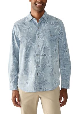 Tommy Bahama Men's Coastline Cord Indigo Jungle Shirt