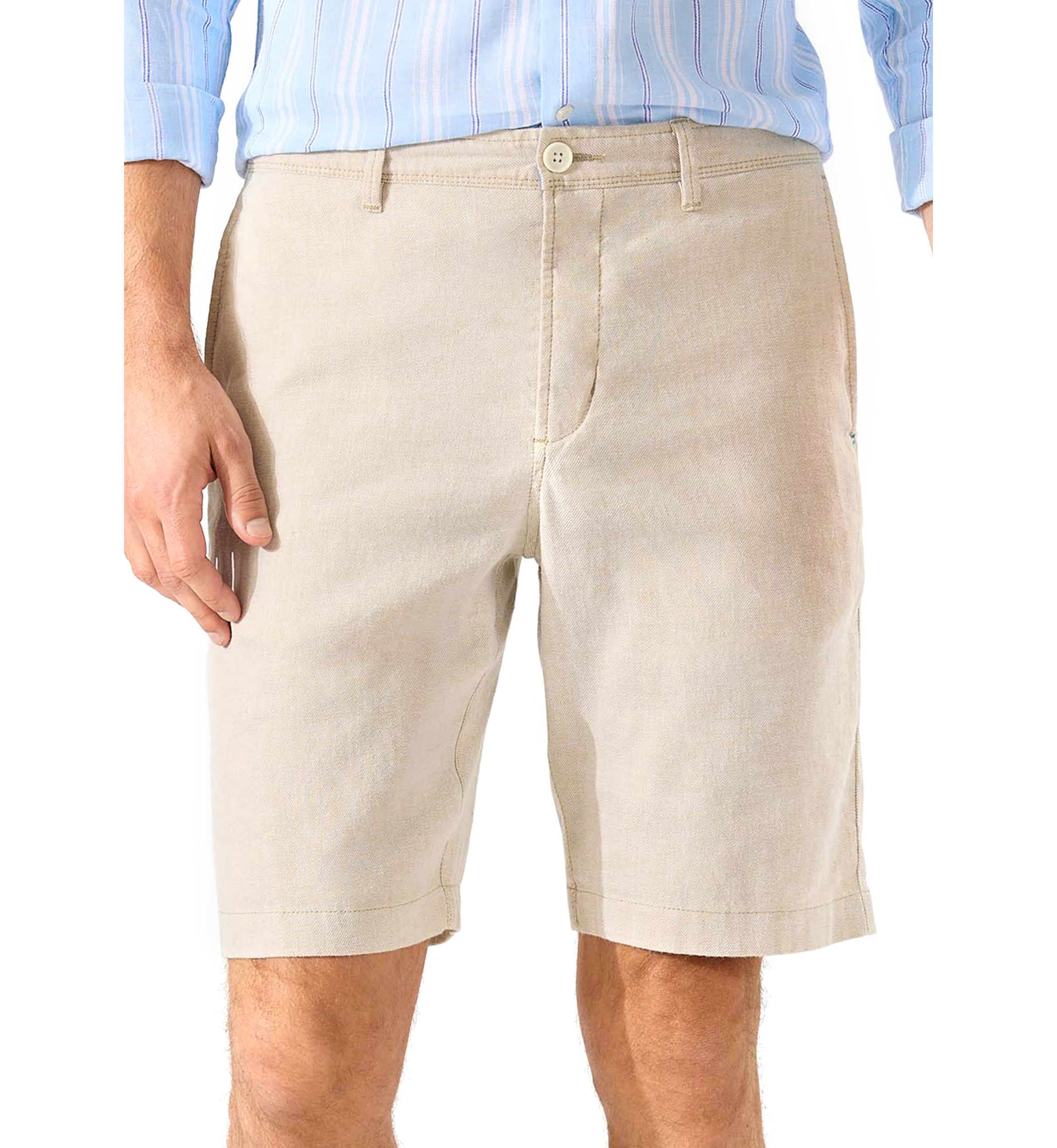 Mens 10 Beach Coast Linen Shorts