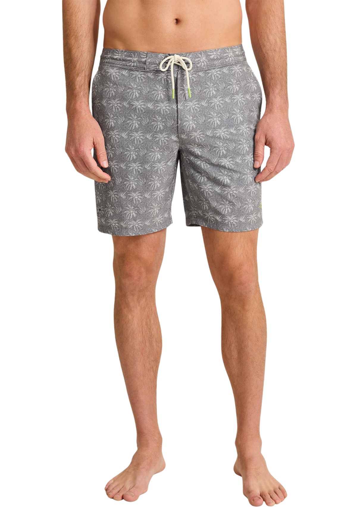 Baja Palm Printed 8 Swim Trunks