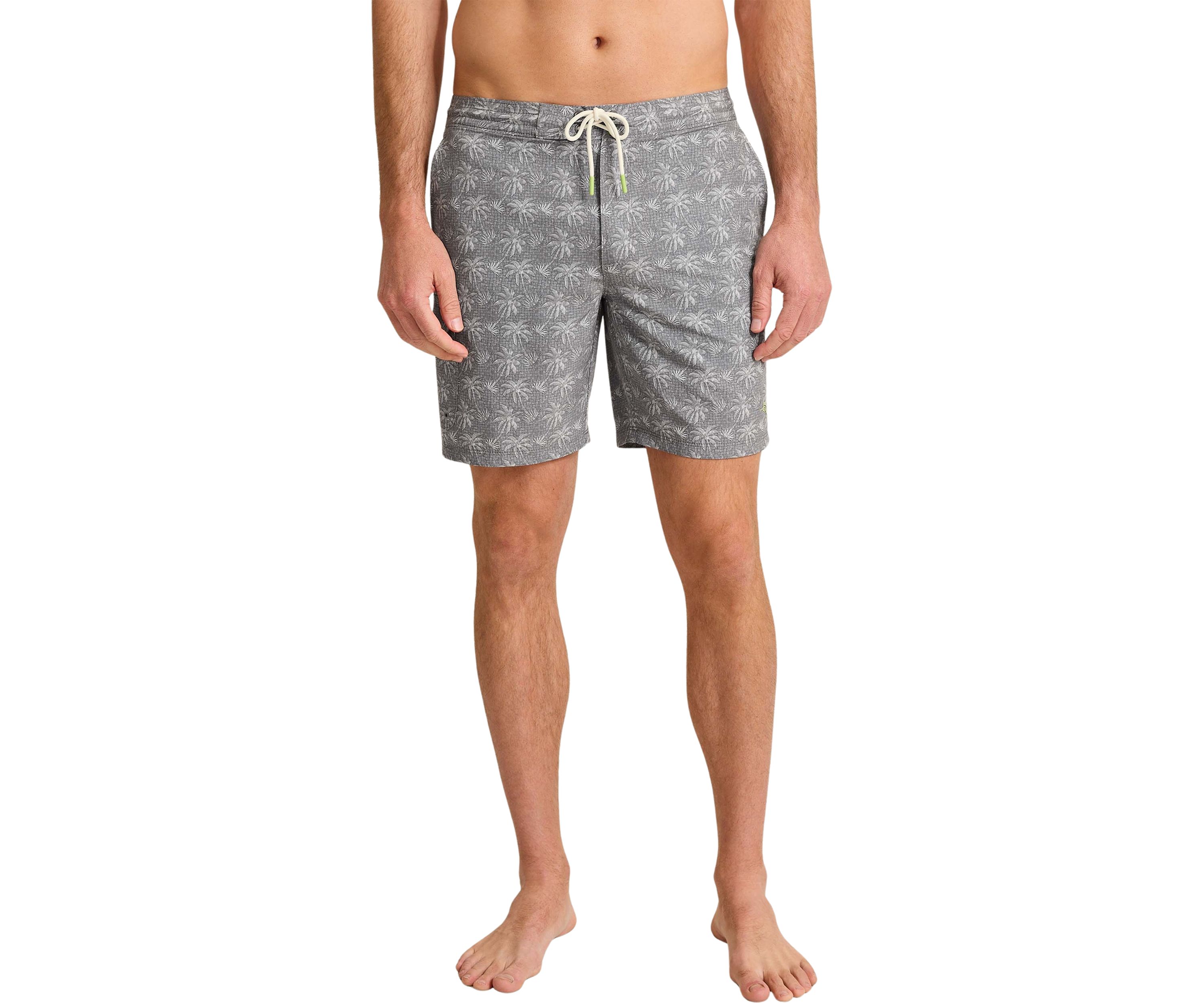 Baja Palm Printed 8 Swim Trunks