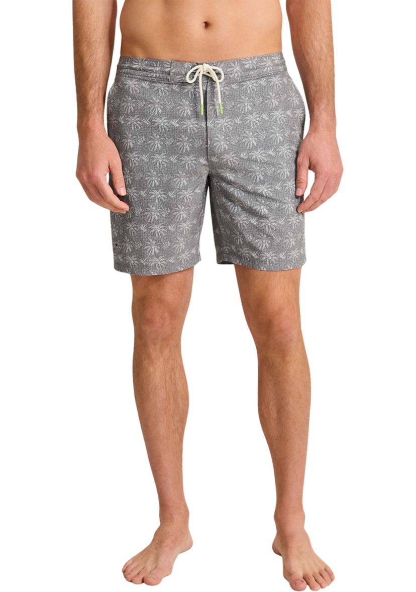 Baja Palm Printed 8 Swim Trunks