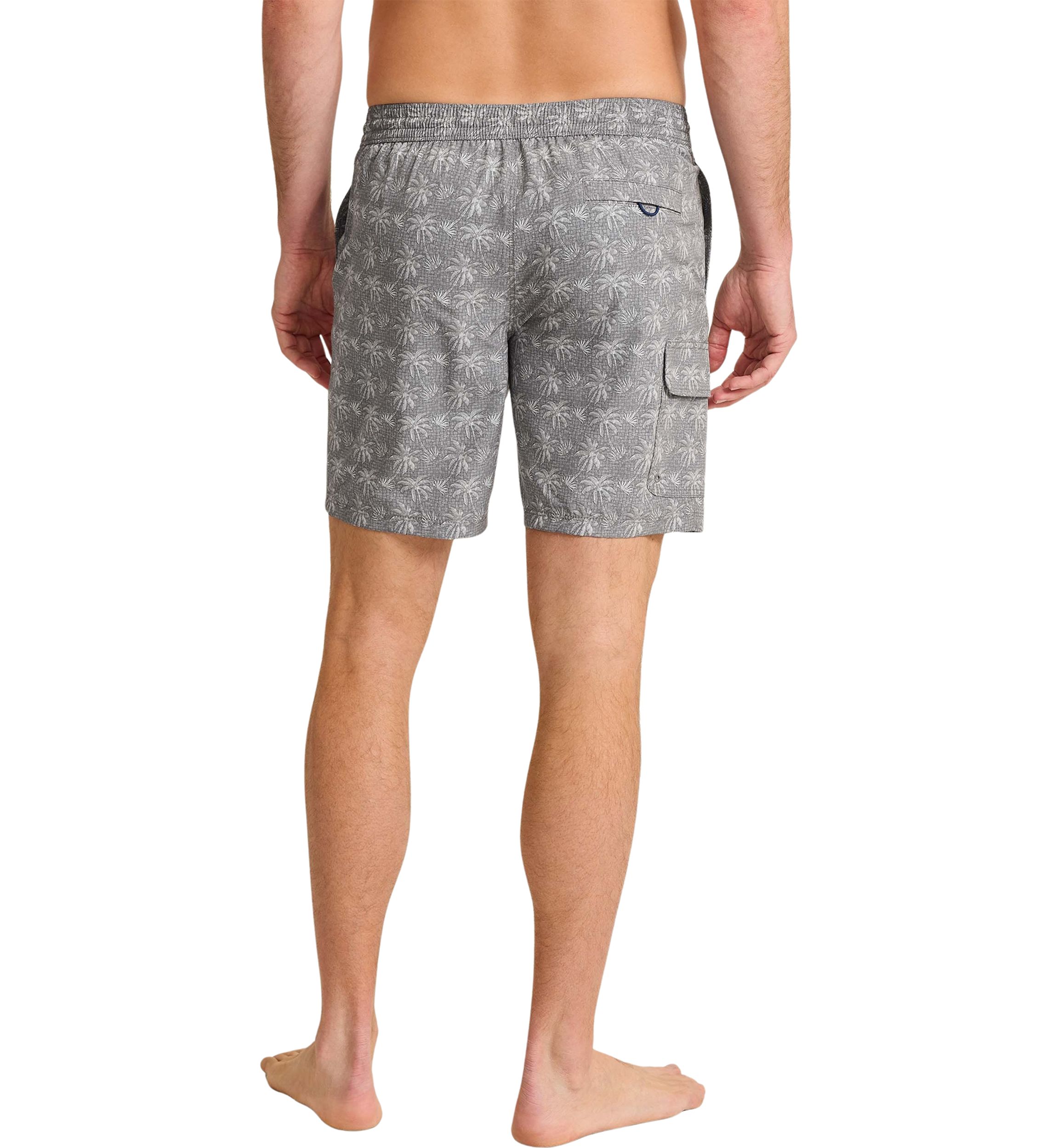 Baja Palm Printed 8 Swim Trunks