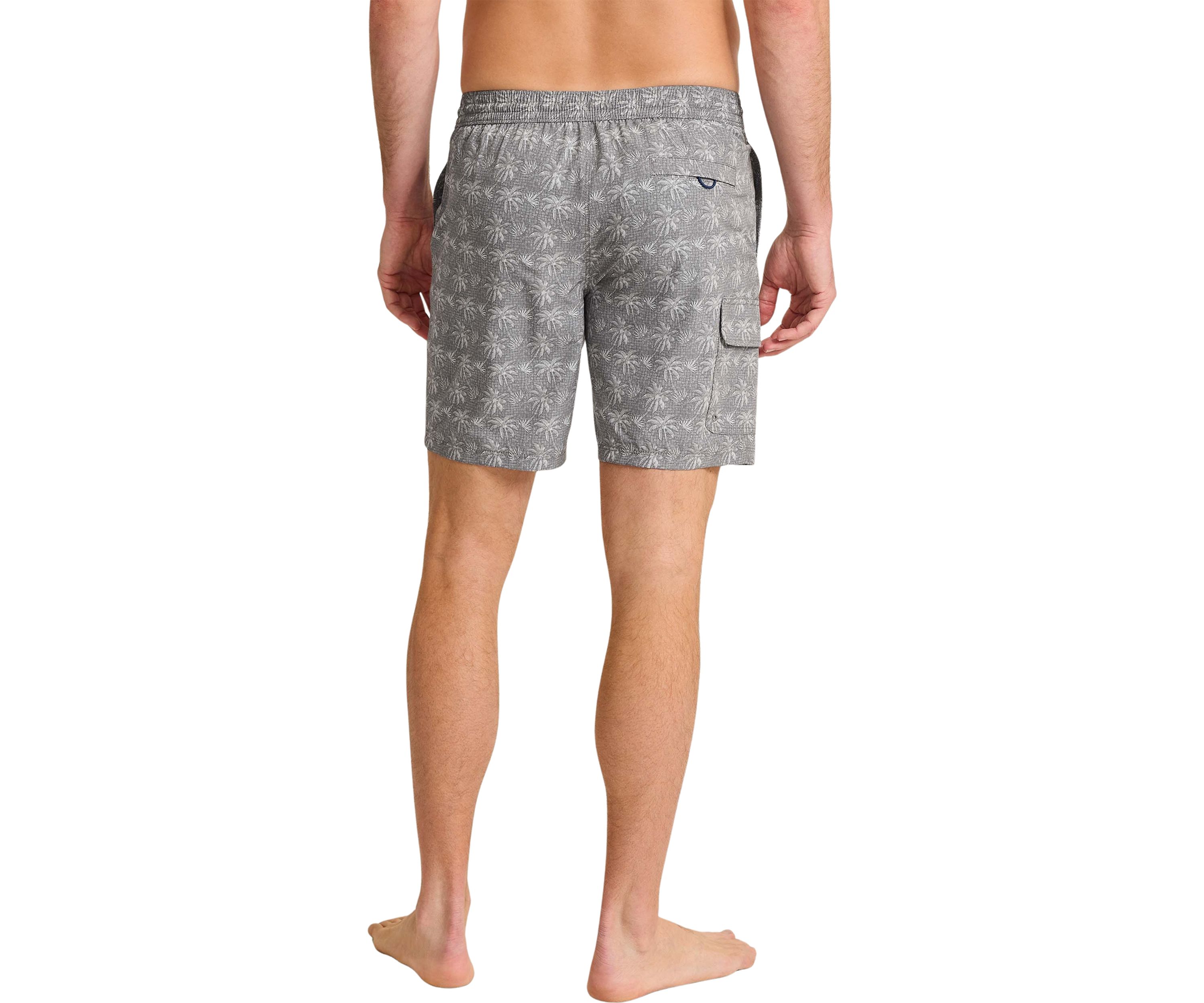 Baja Palm Printed 8 Swim Trunks