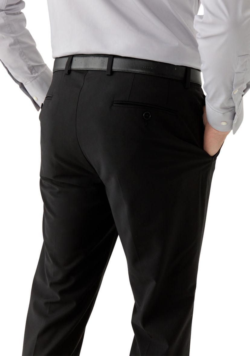 slim fit dress slacks White Stretch Euro Slim Fit Suit Pants