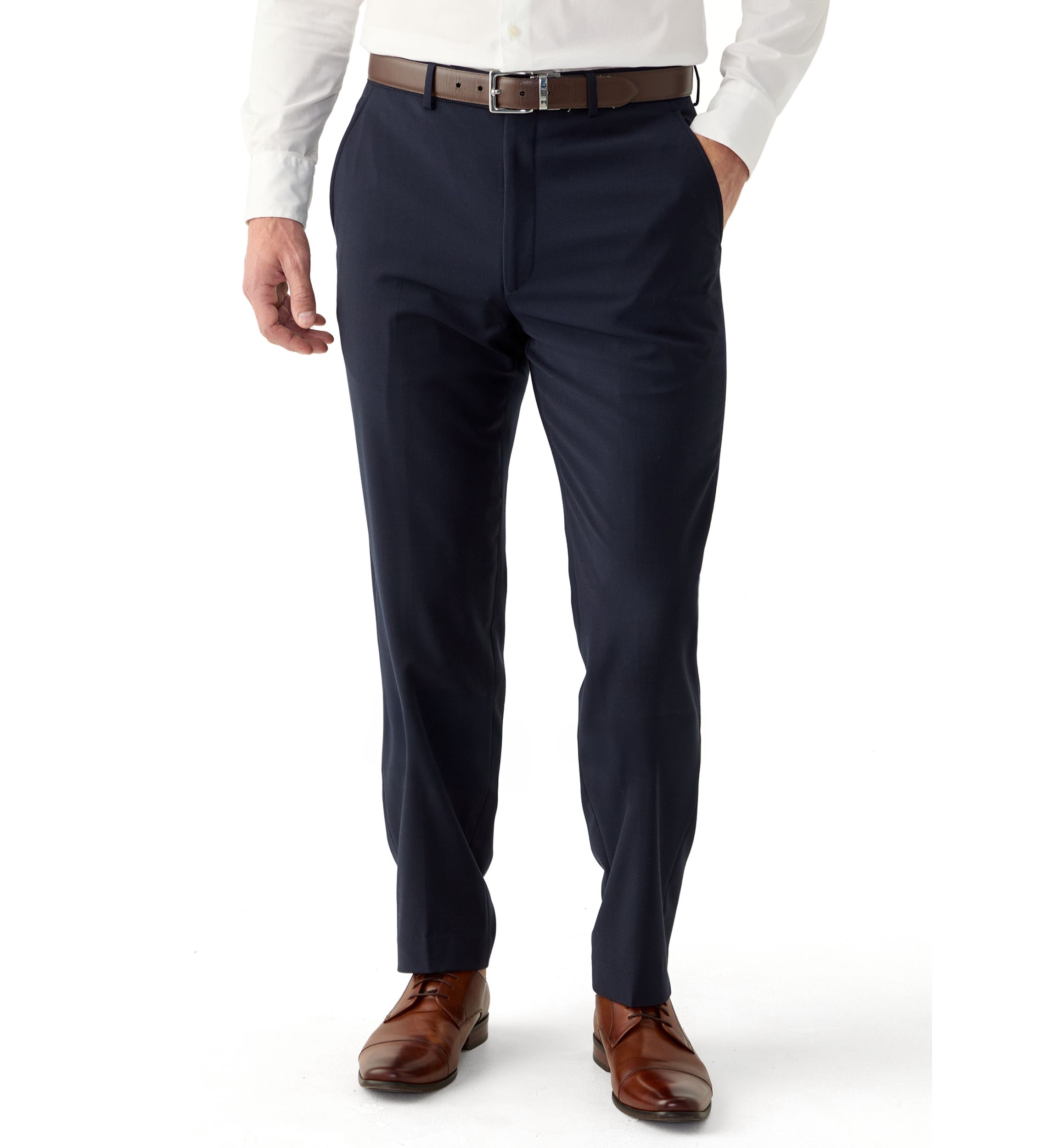 Mens Slim Solid Pants