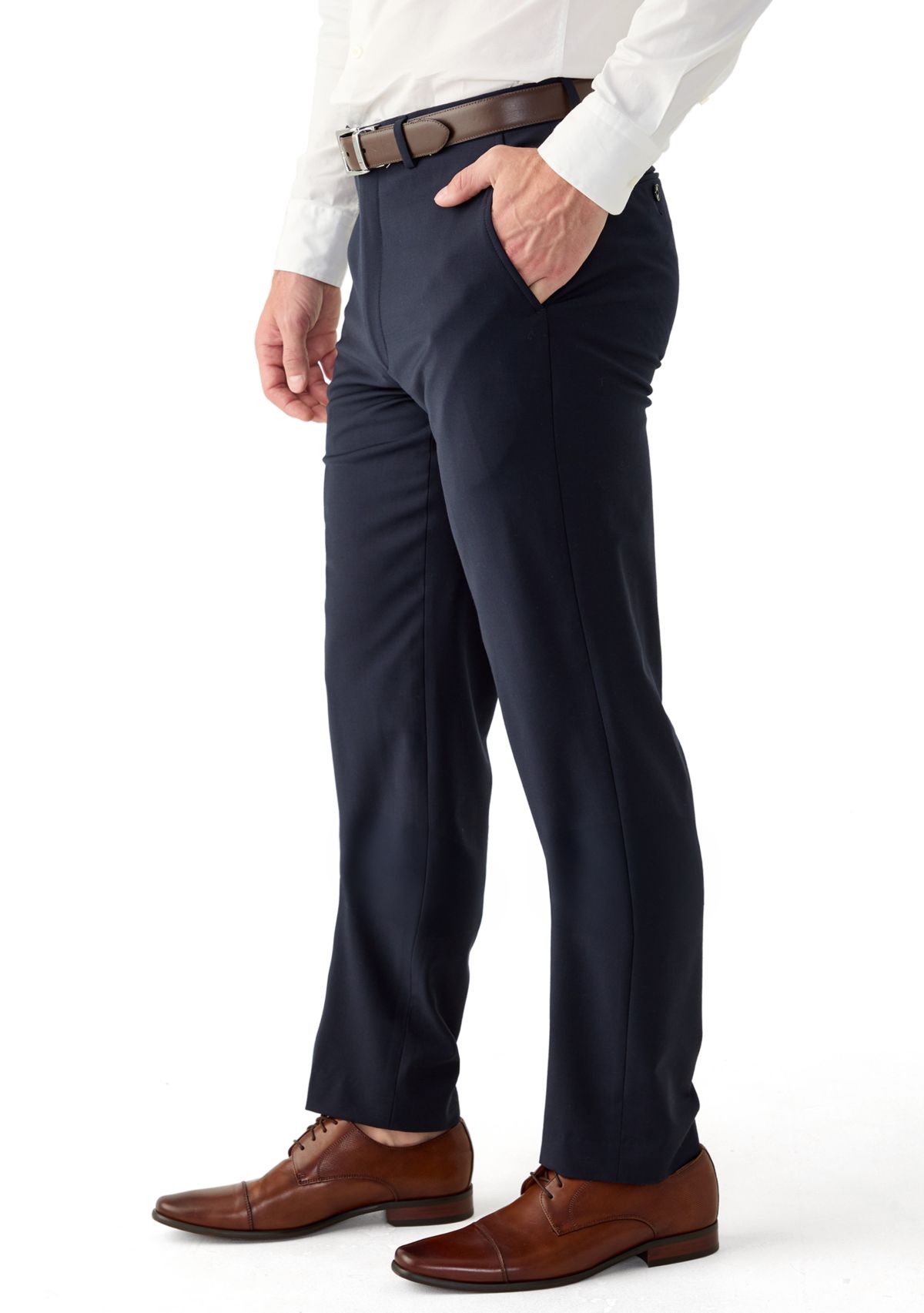 Mens Slim Solid Pants