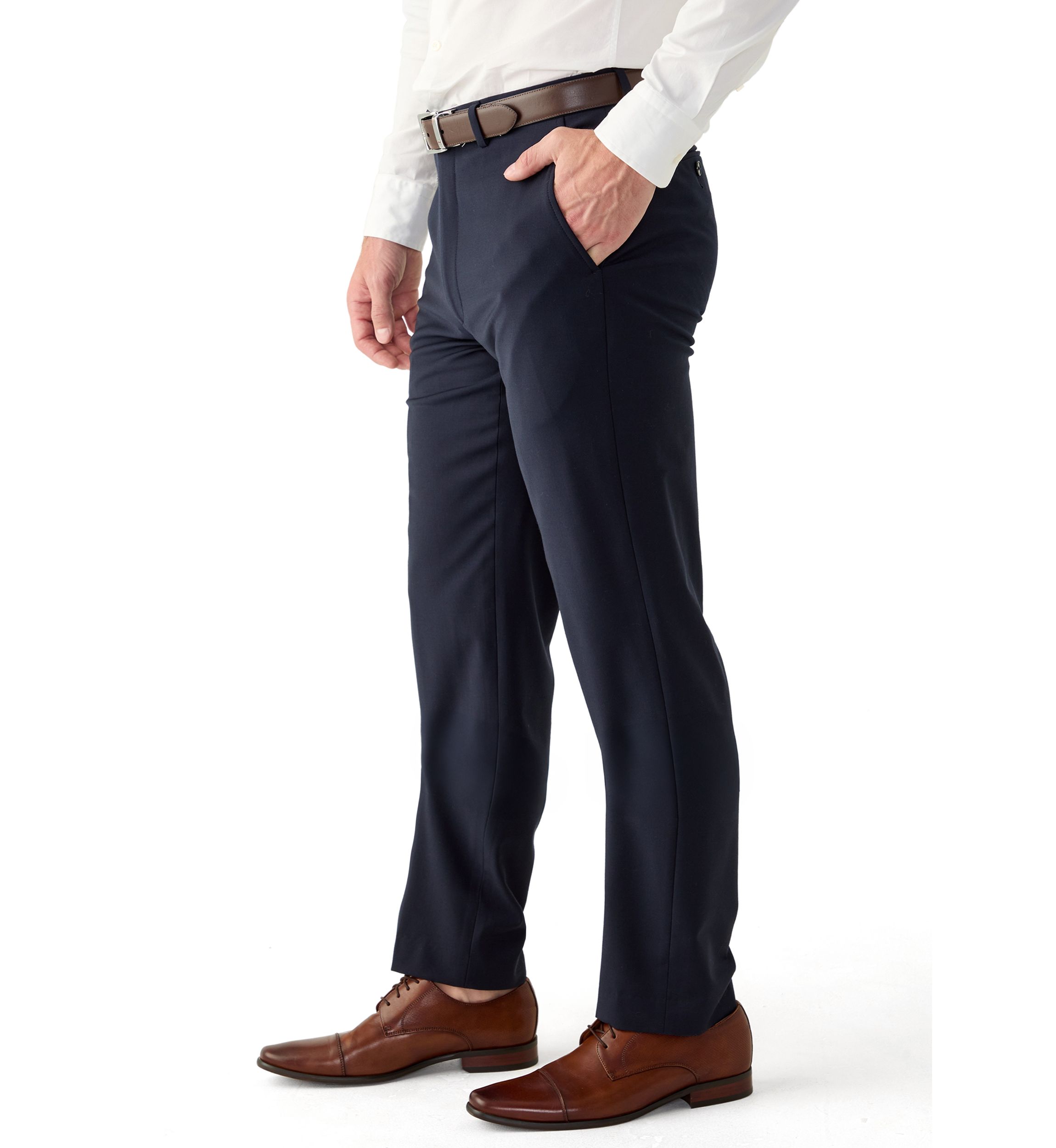 Mens Slim Solid Pants