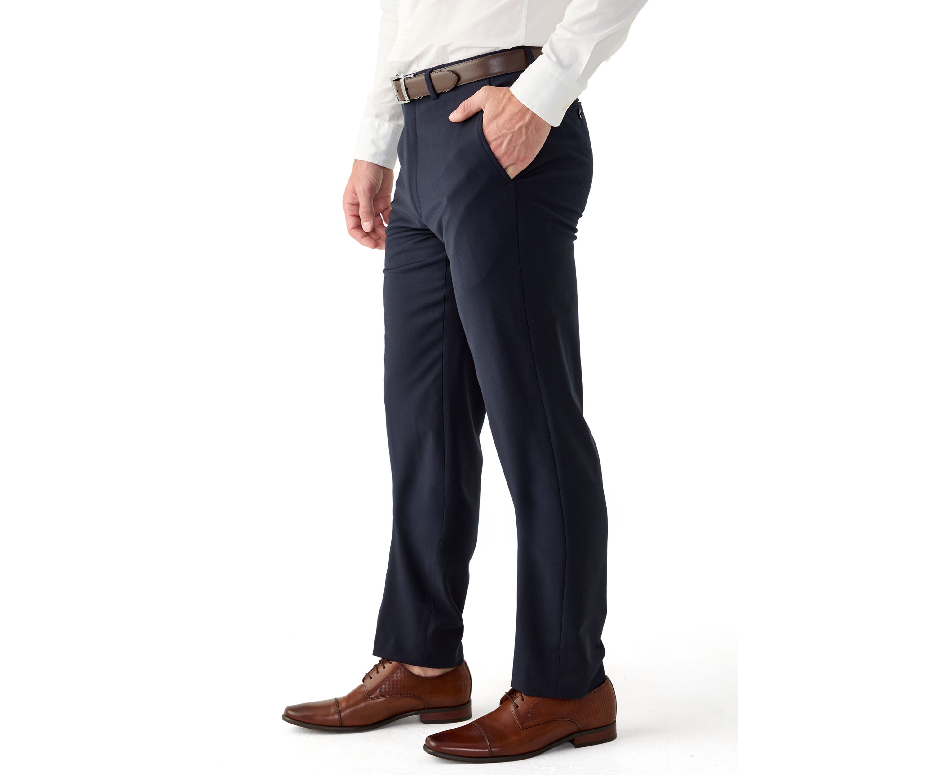 Mens Slim Solid Pants
