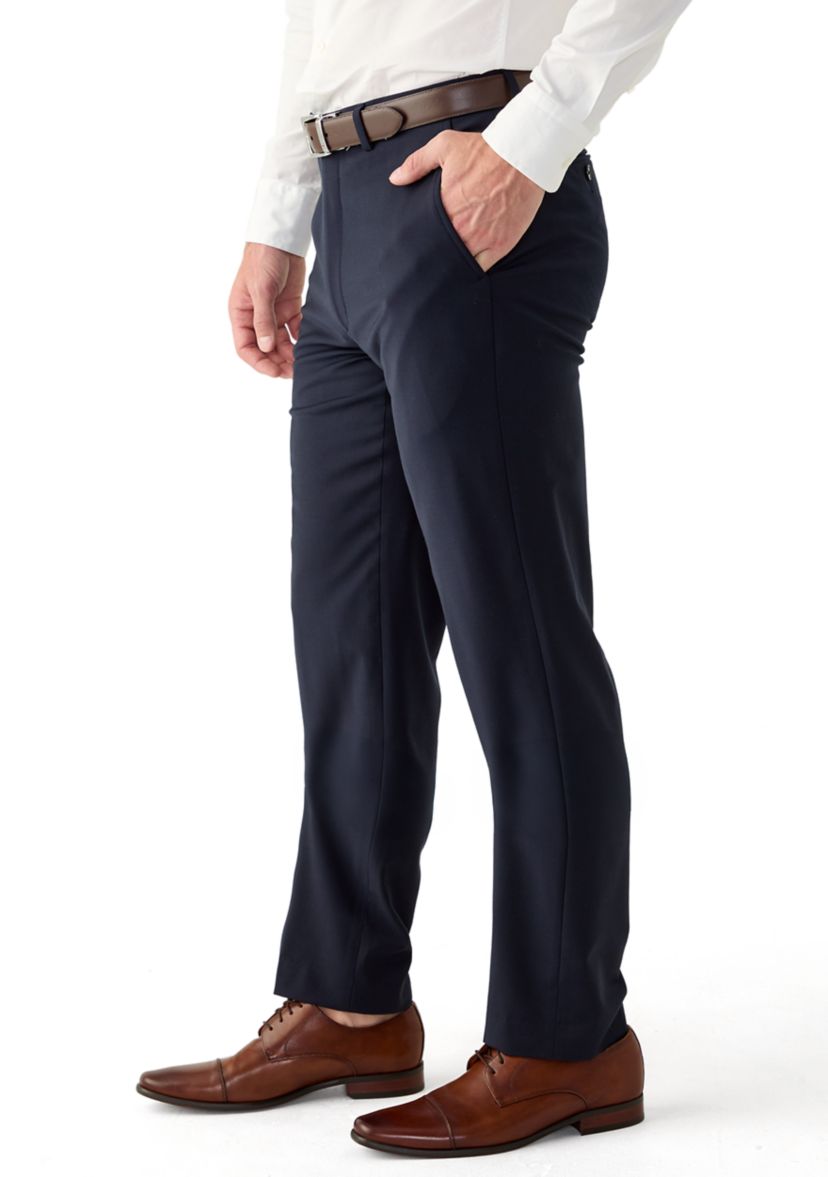 Mens Slim Solid Pants