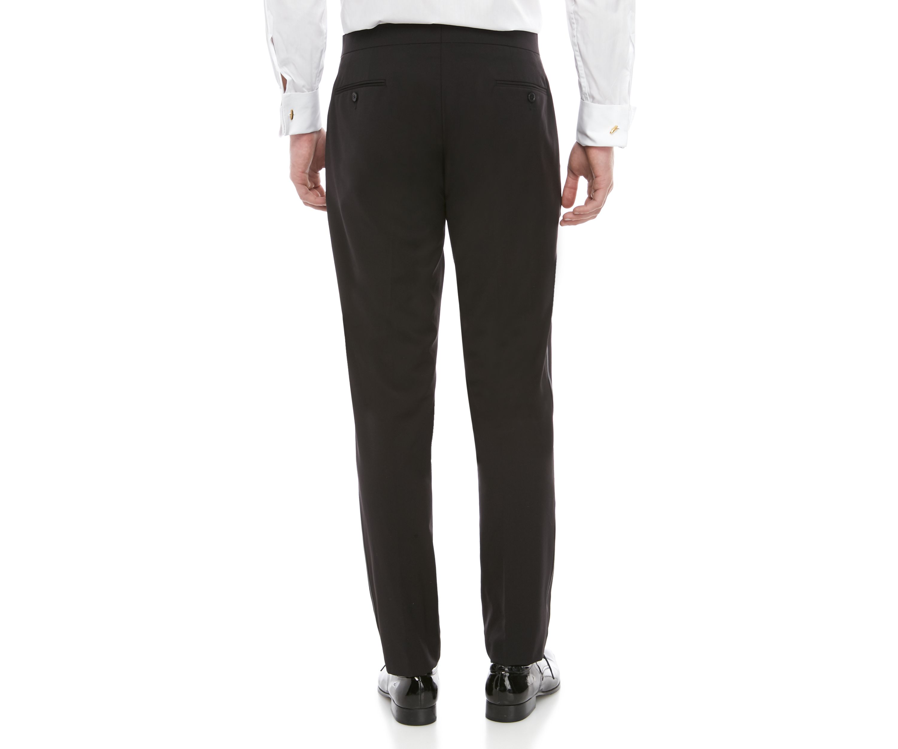 Solid Spandex XFit Tuxedo Pants
