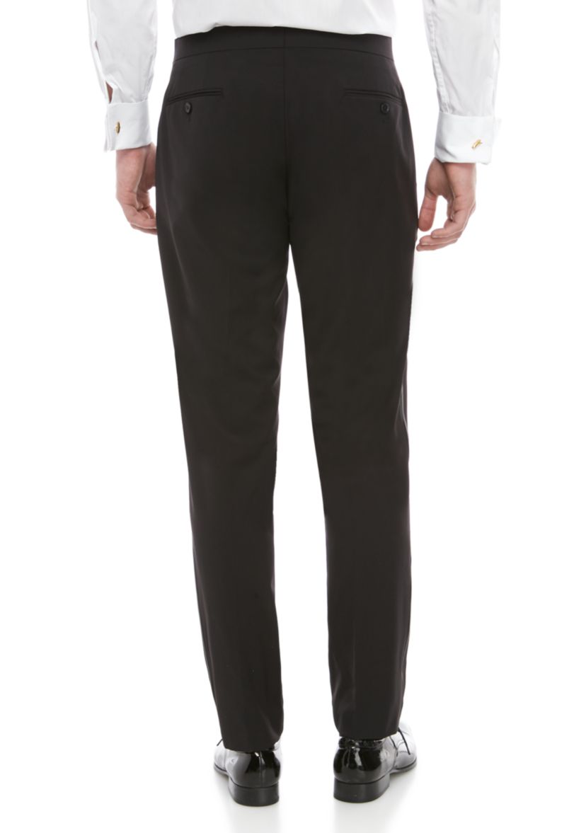 Solid Spandex XFit Tuxedo Pants