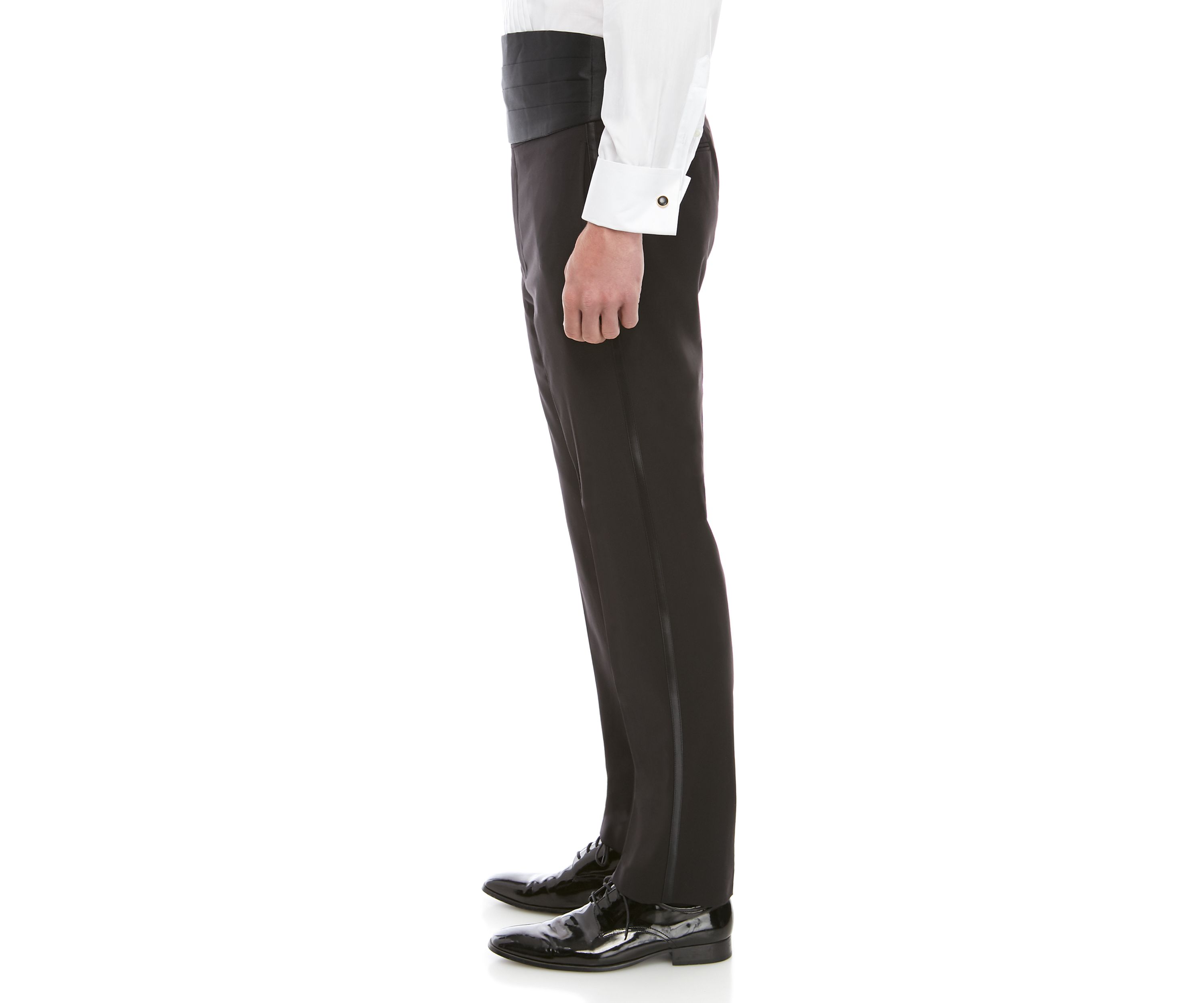 Solid Spandex XFit Tuxedo Pants