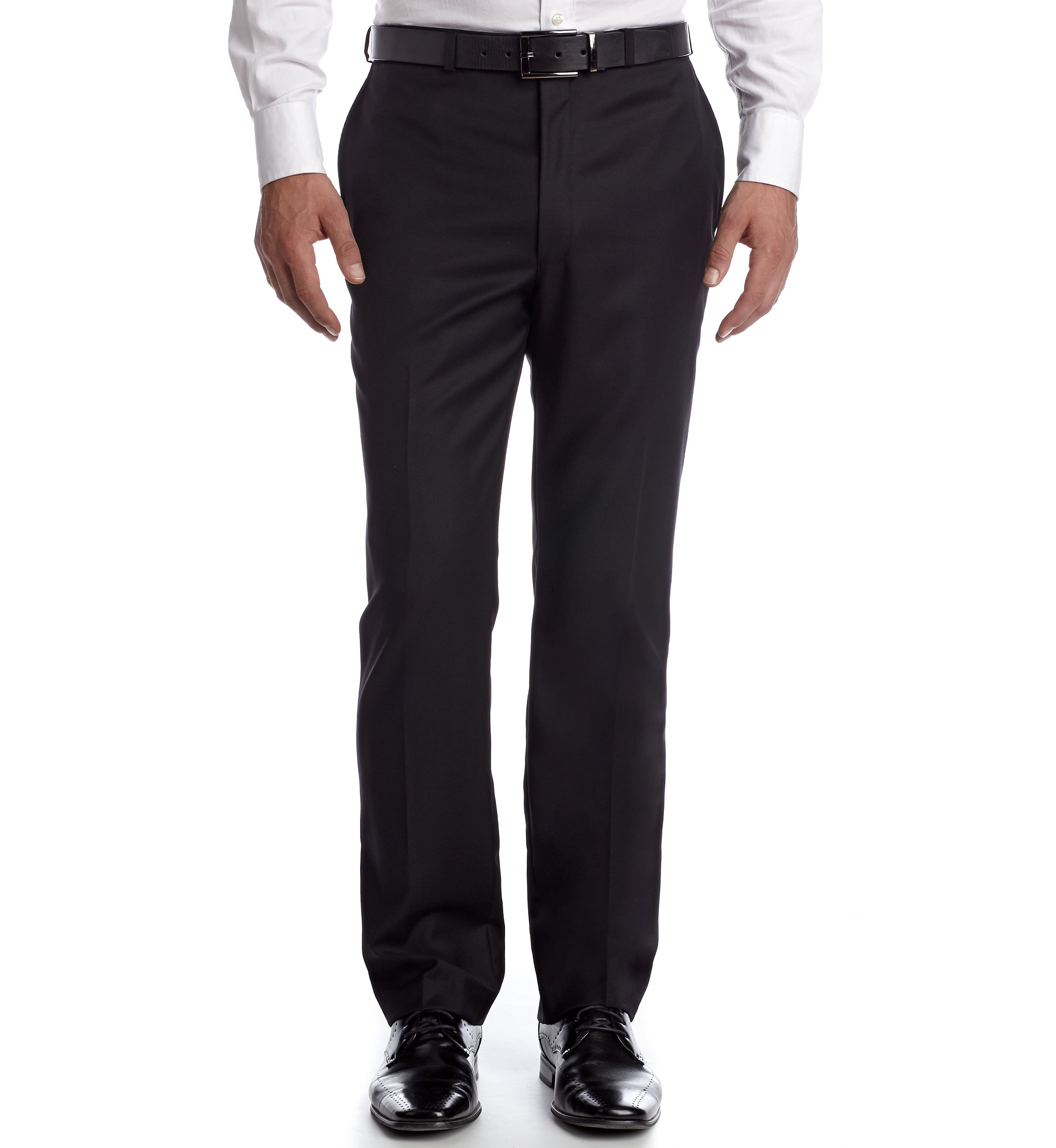 Slim Fit Flat Front Suit Separate Pants