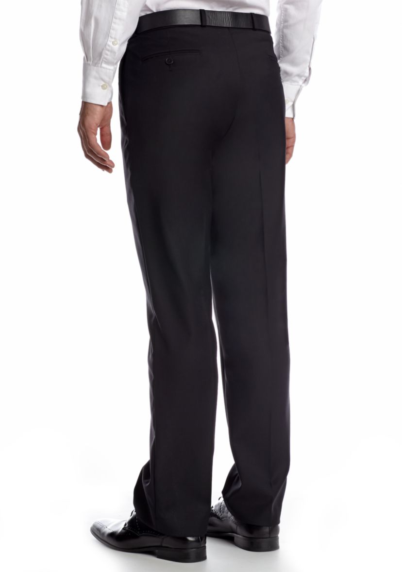 Slim Fit Flat Front Suit Separate Pants