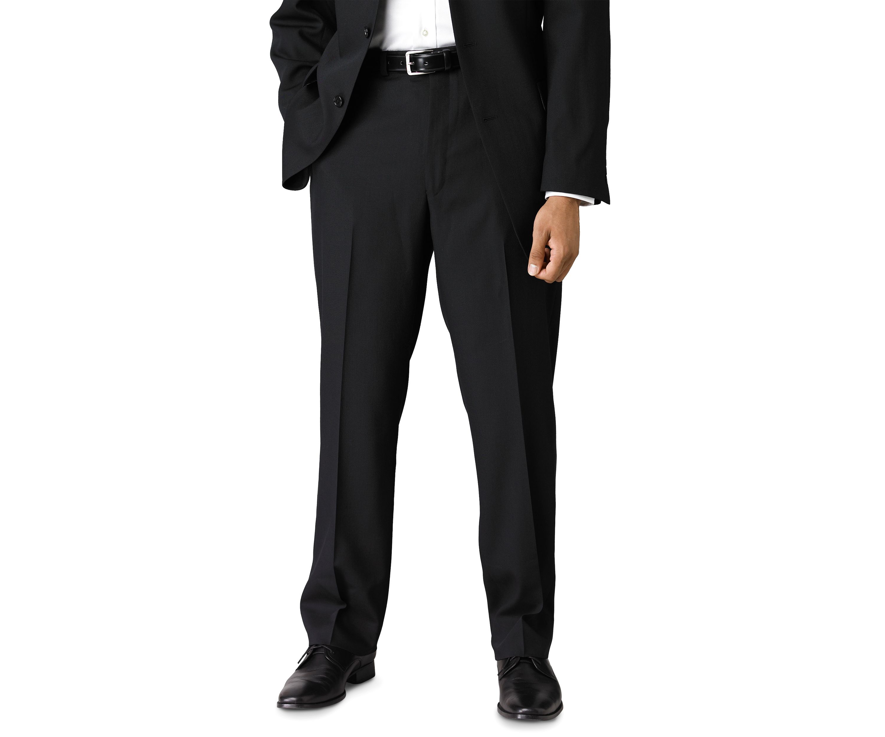 Slim Fit Black Wool Suit Separate Pants
