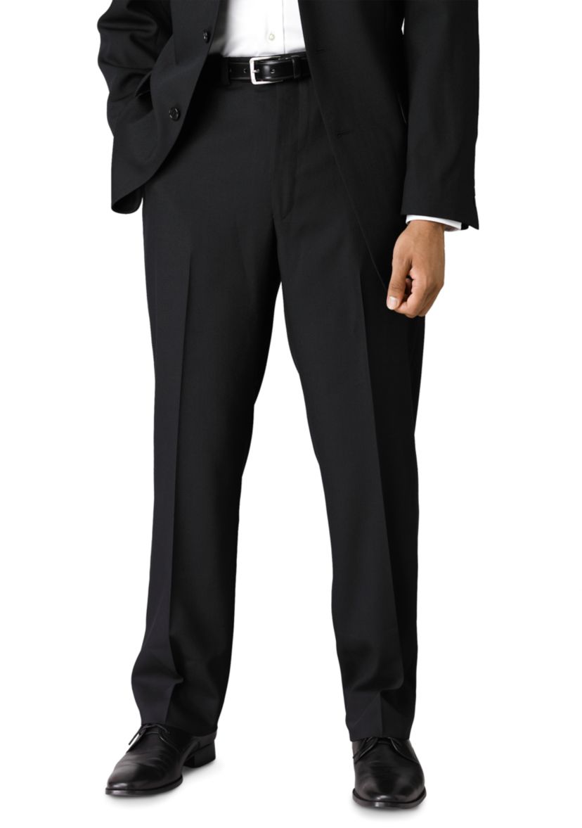 Slim Fit Black Wool Suit Separate Pants