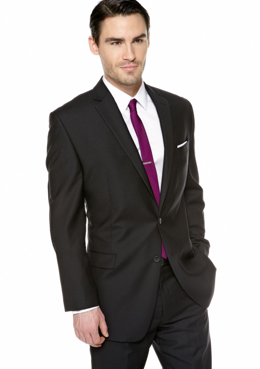Slim Fit Stripe Suit Separate Coat