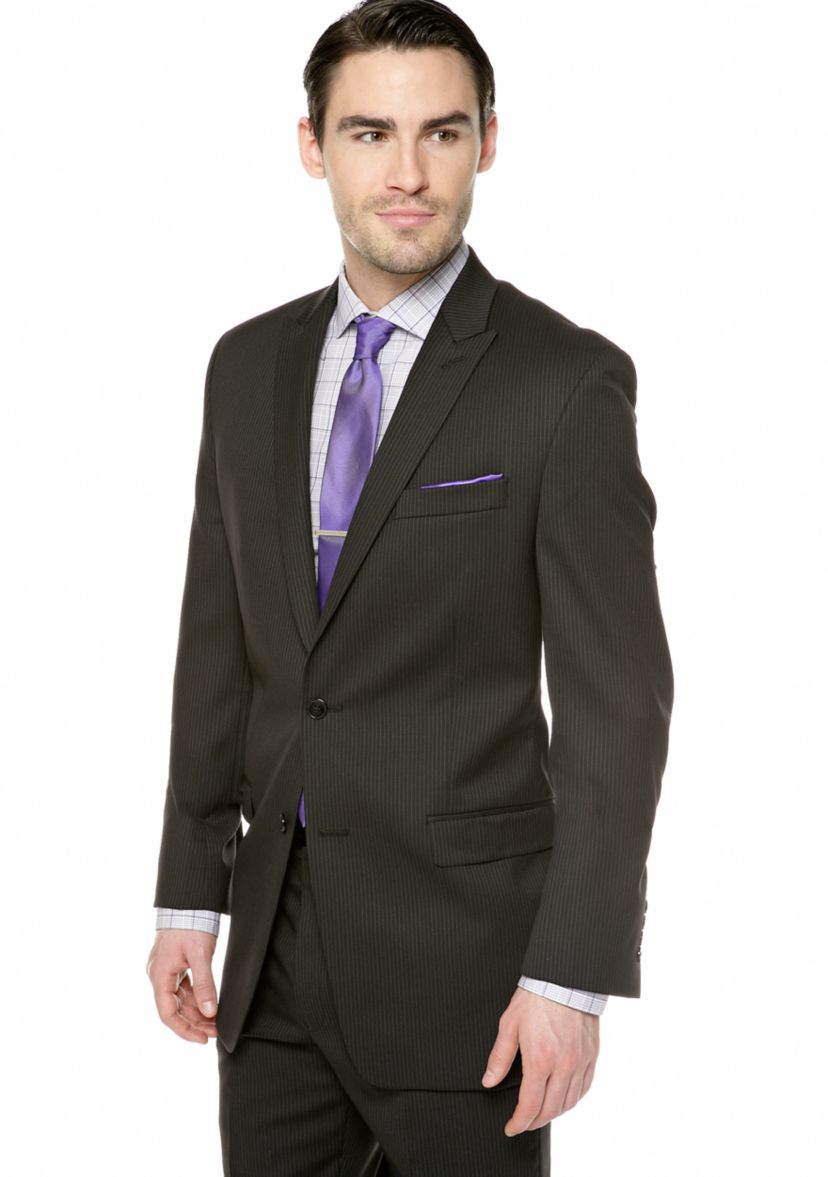 Slim Fit Stripe Suit Separate Coat