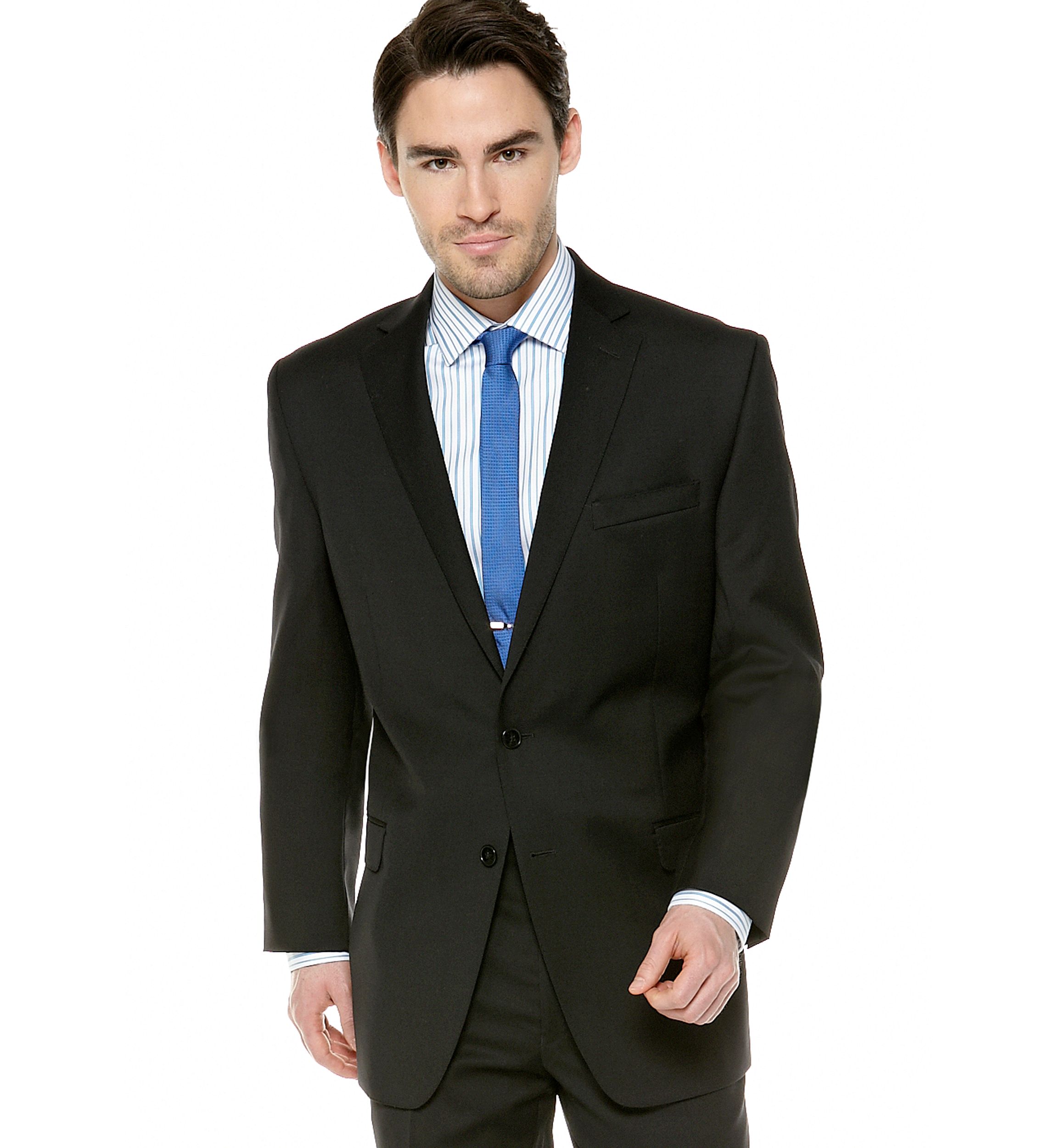 Slim Fit Black Suit
