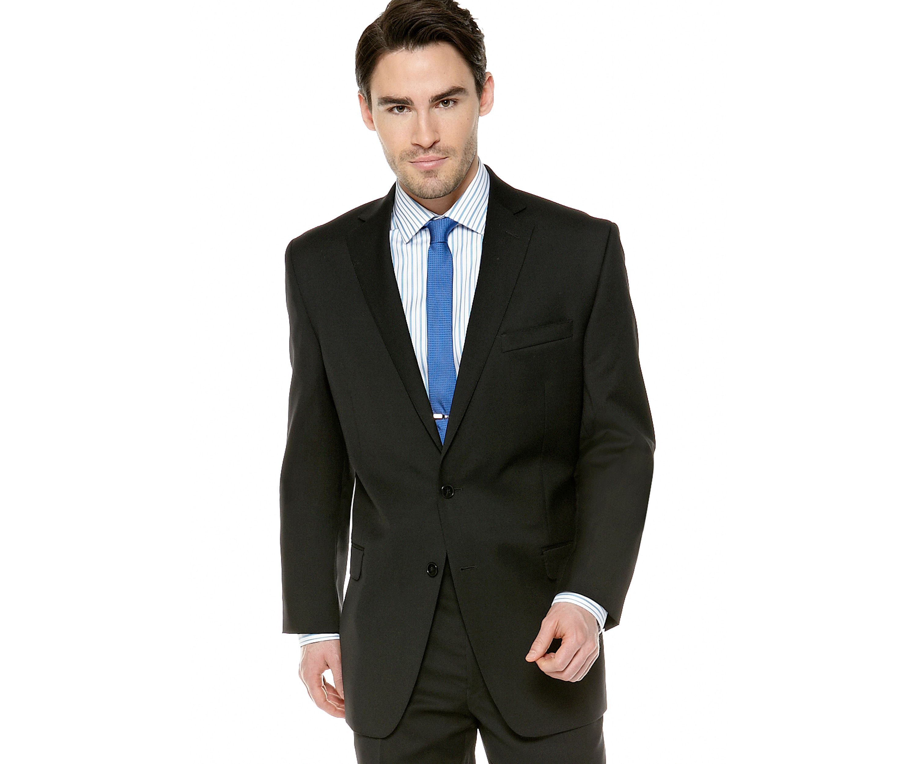 Slim Fit Black Suit