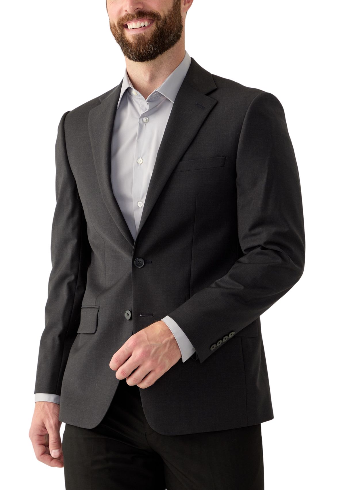 Mens Single Breasted Slim Fit Sport Coat