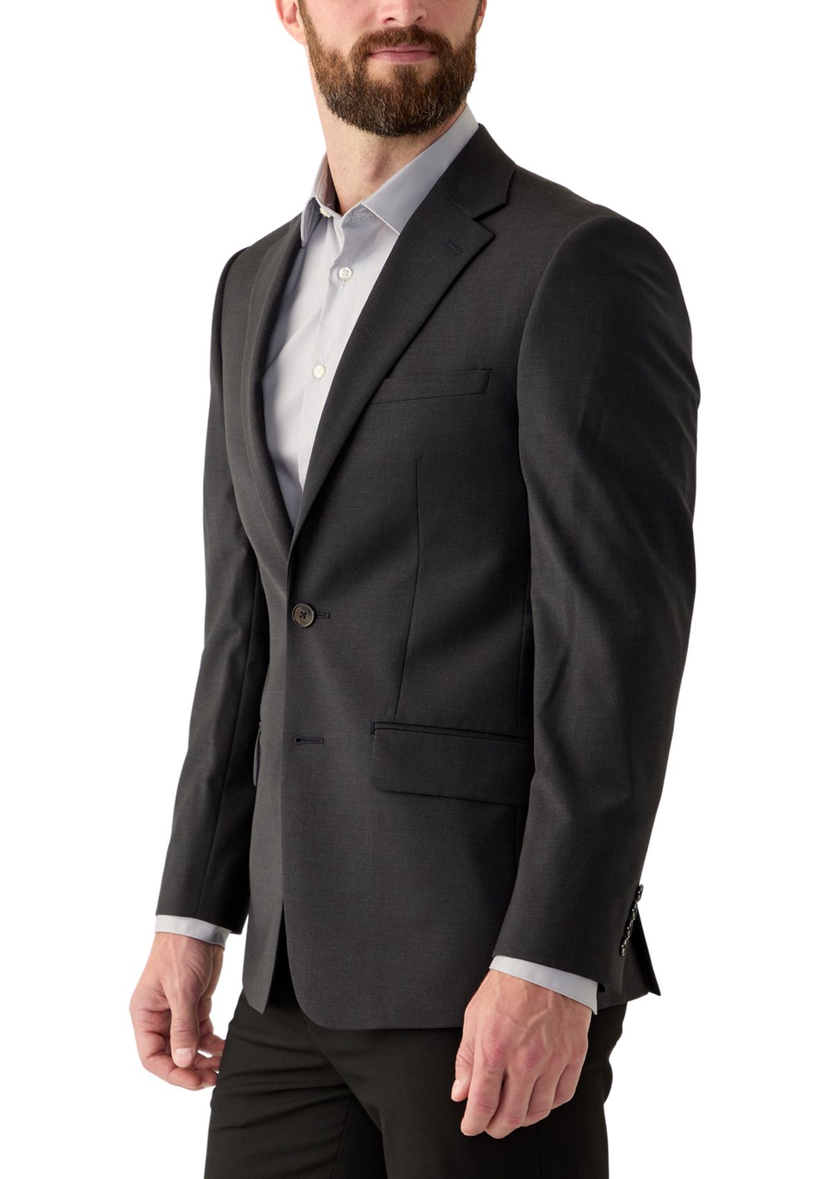 Mens Single Breasted Slim Fit Sport Coat