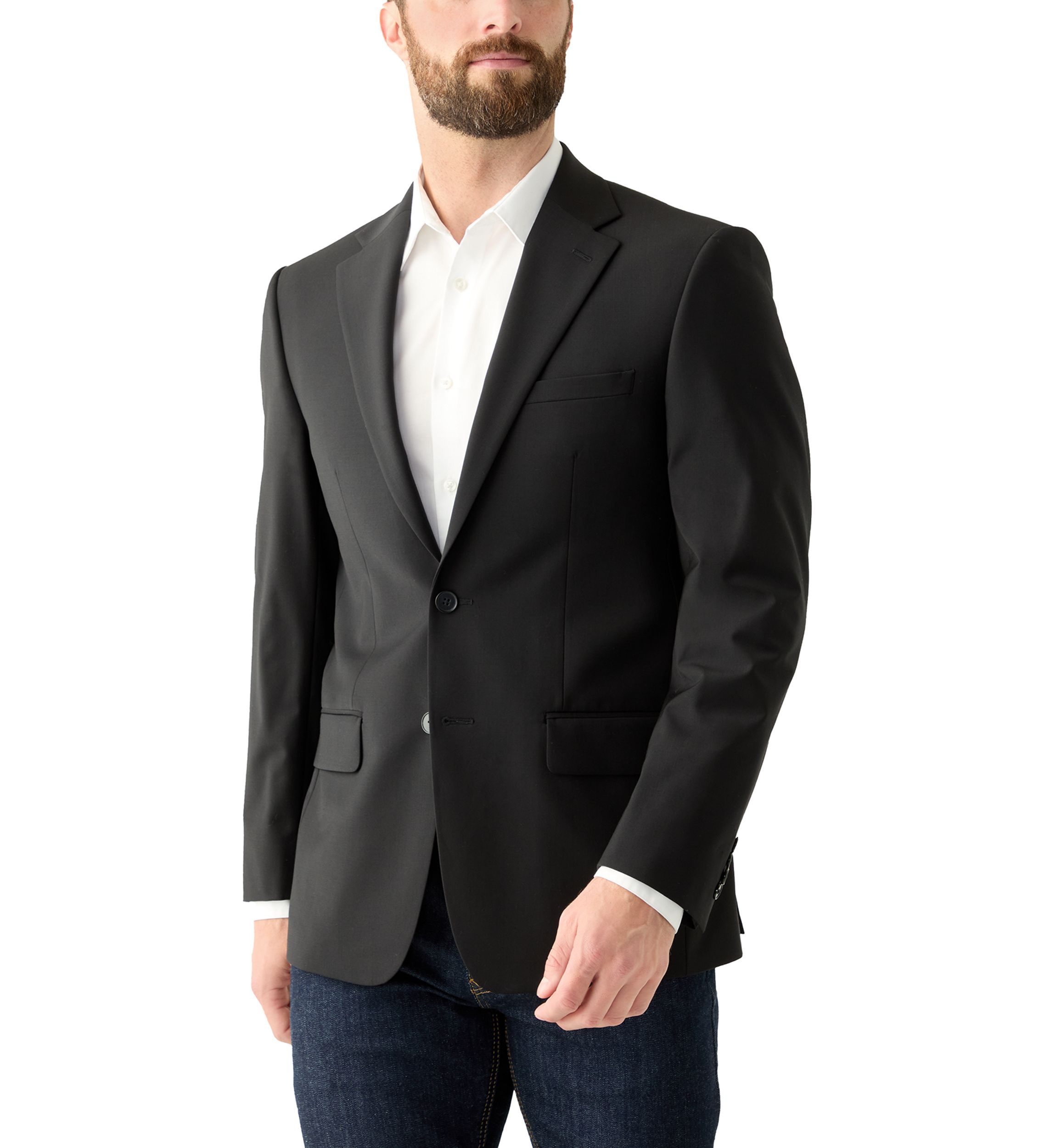 Mens Single Breasted Slim Fit Sport Coat