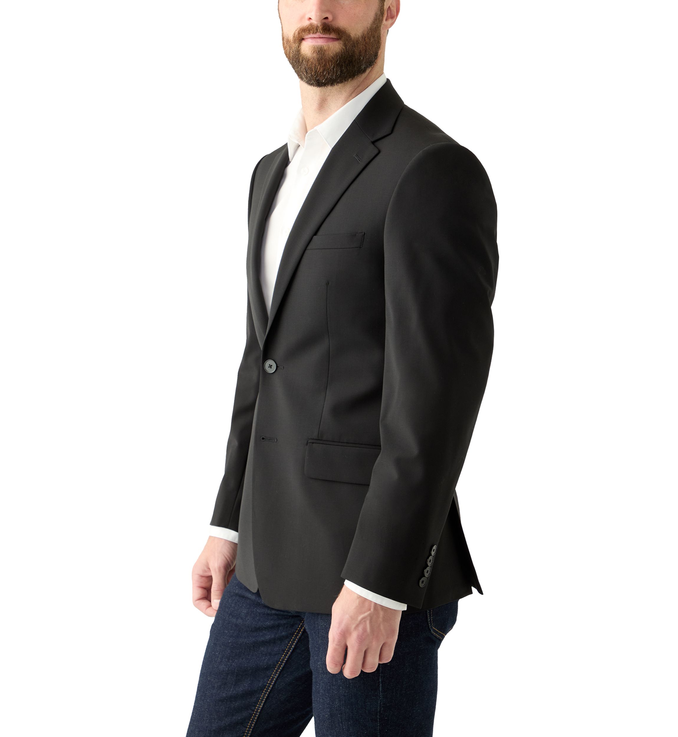 Mens Single Breasted Slim Fit Sport Coat