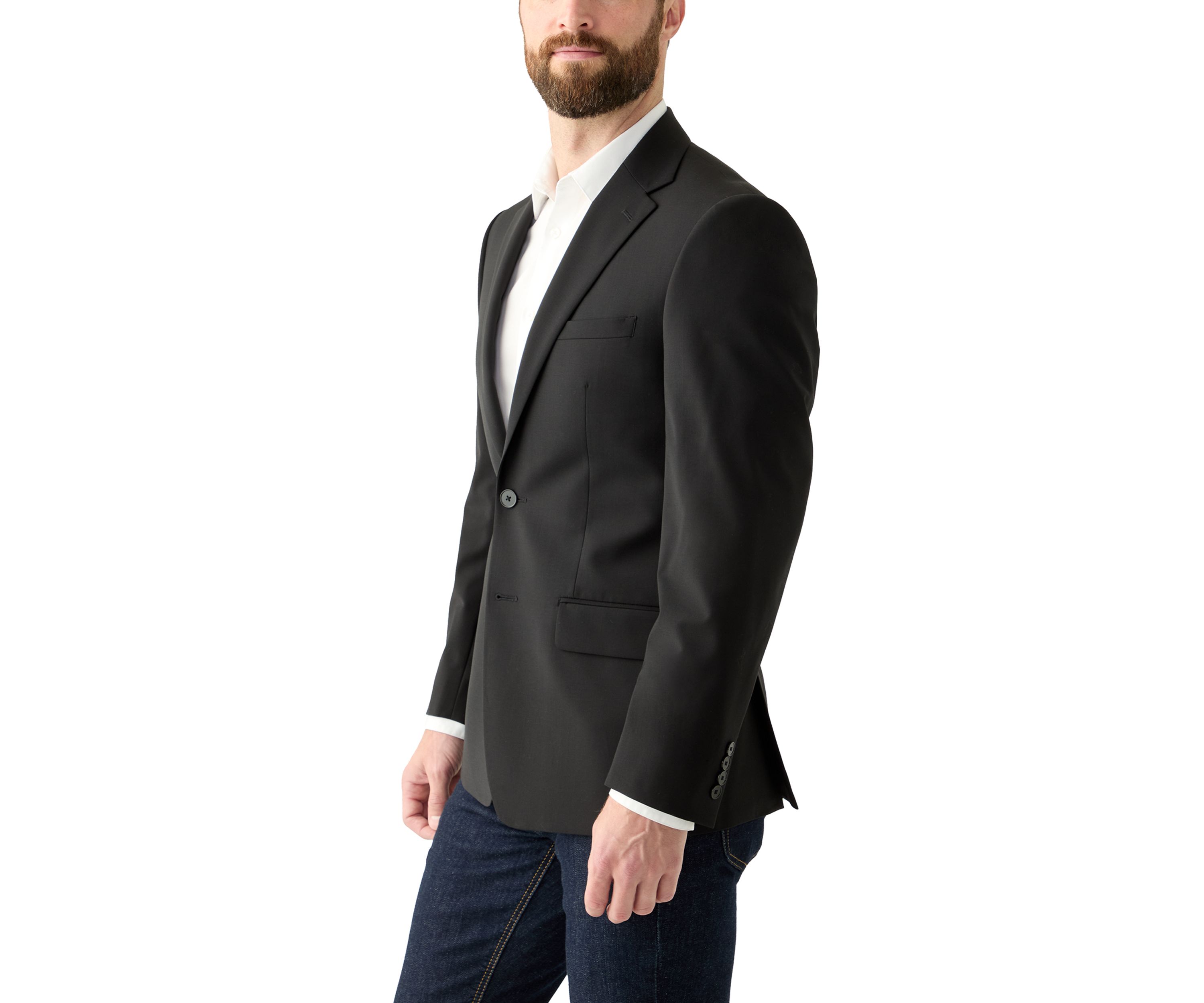 Mens Single Breasted Slim Fit Sport Coat