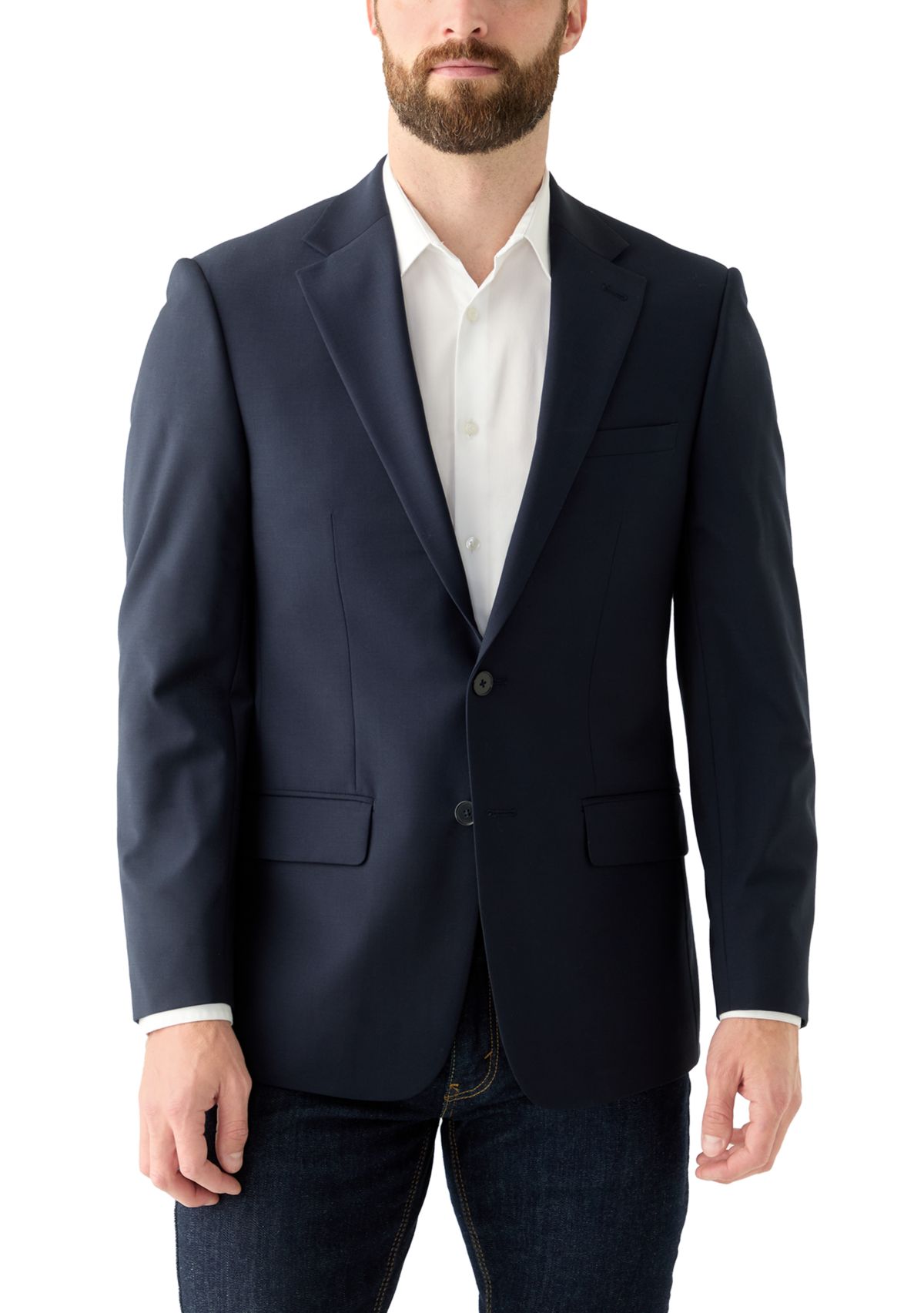 Mens Single Breasted Slim Fit Sport Coat